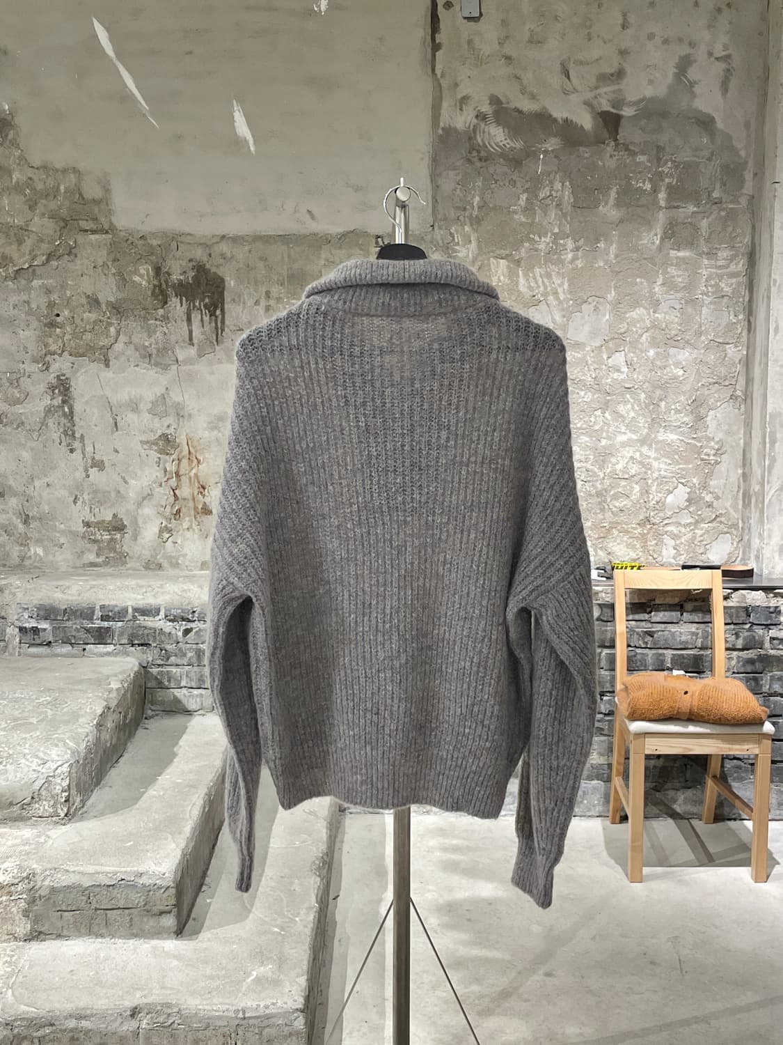 이자벨 마랑 에뚜왈 코튼 캔디 하프집 모헤어 폴라 니트 상품이미지6