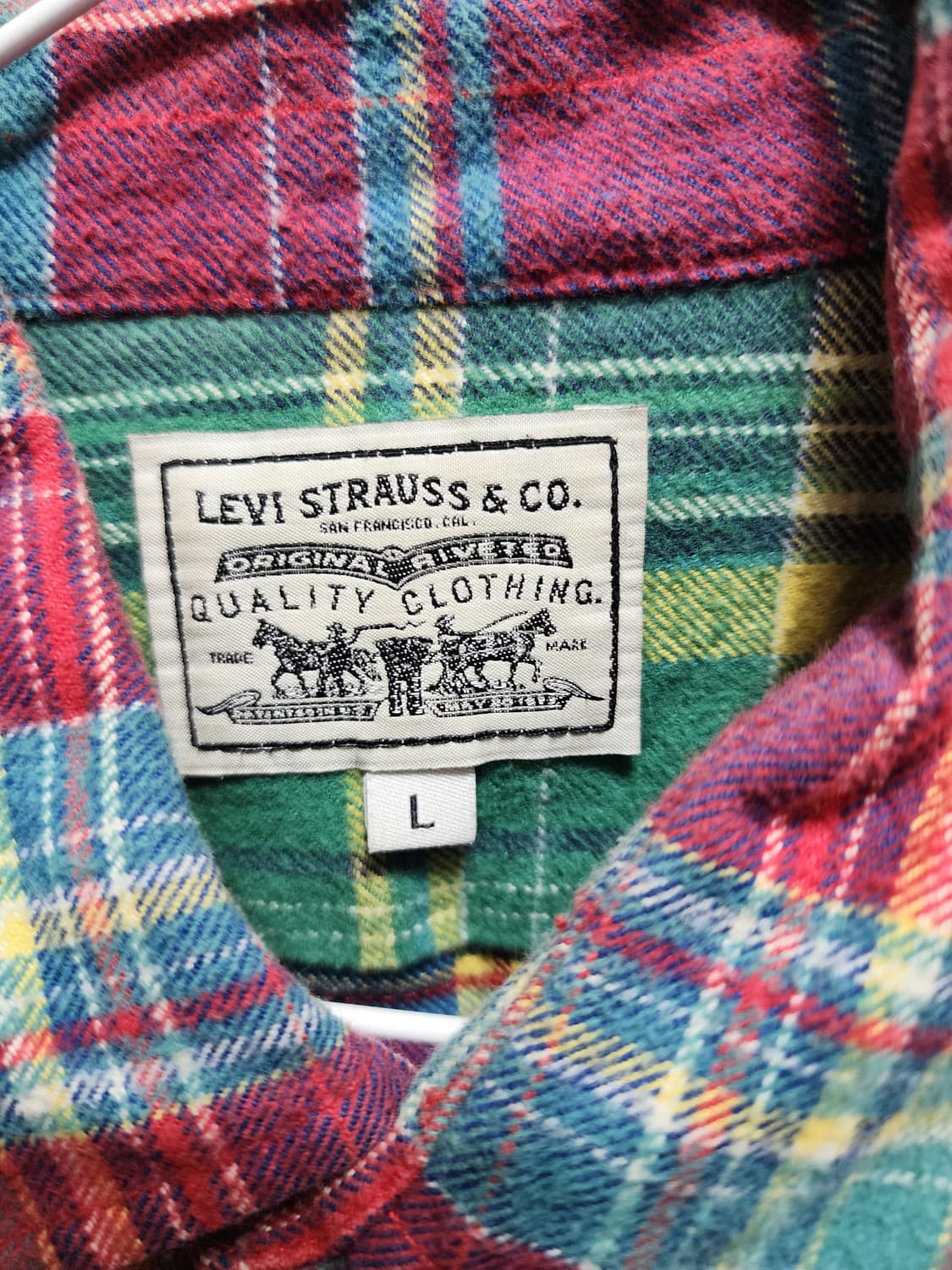 리바이스 트윌코튼 플란넬 워크 체크셔츠 상품이미지4