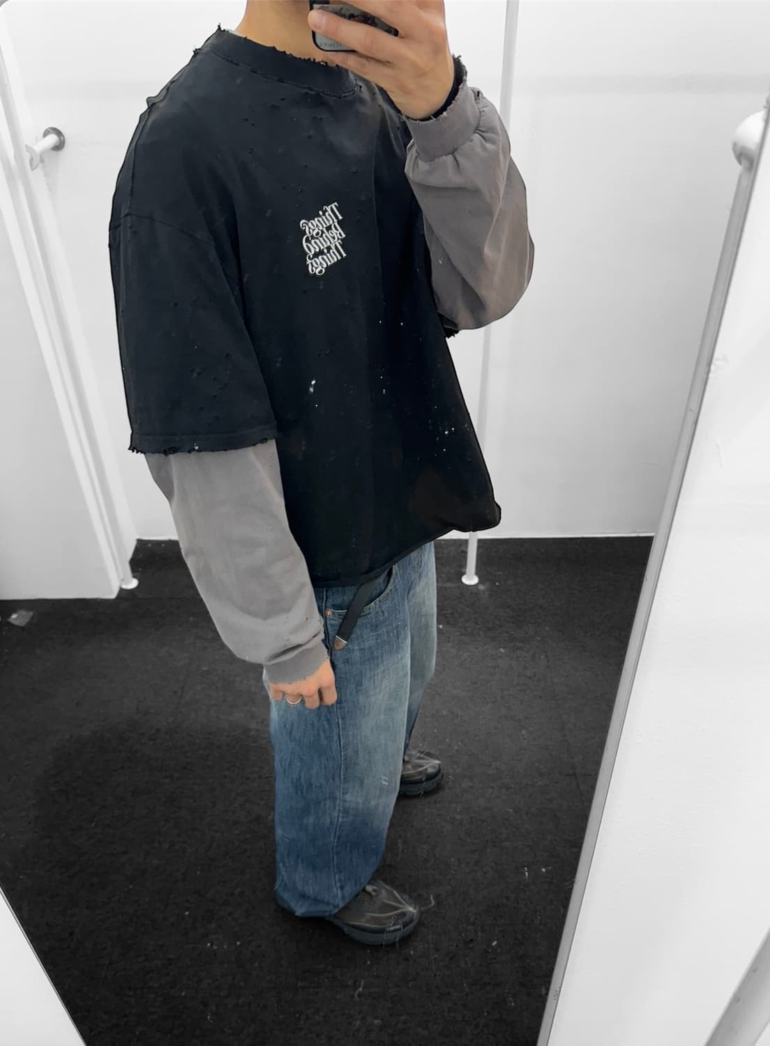 빈티지 레이어드 긴팔 상품이미지2