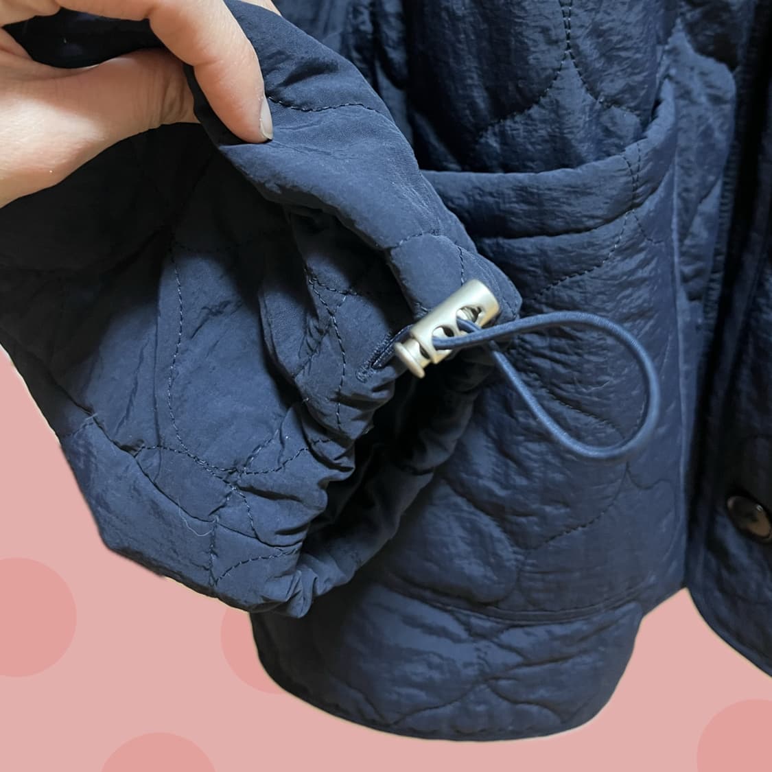 유카타st 네이비 퀼팅 누빔자켓 상품이미지5