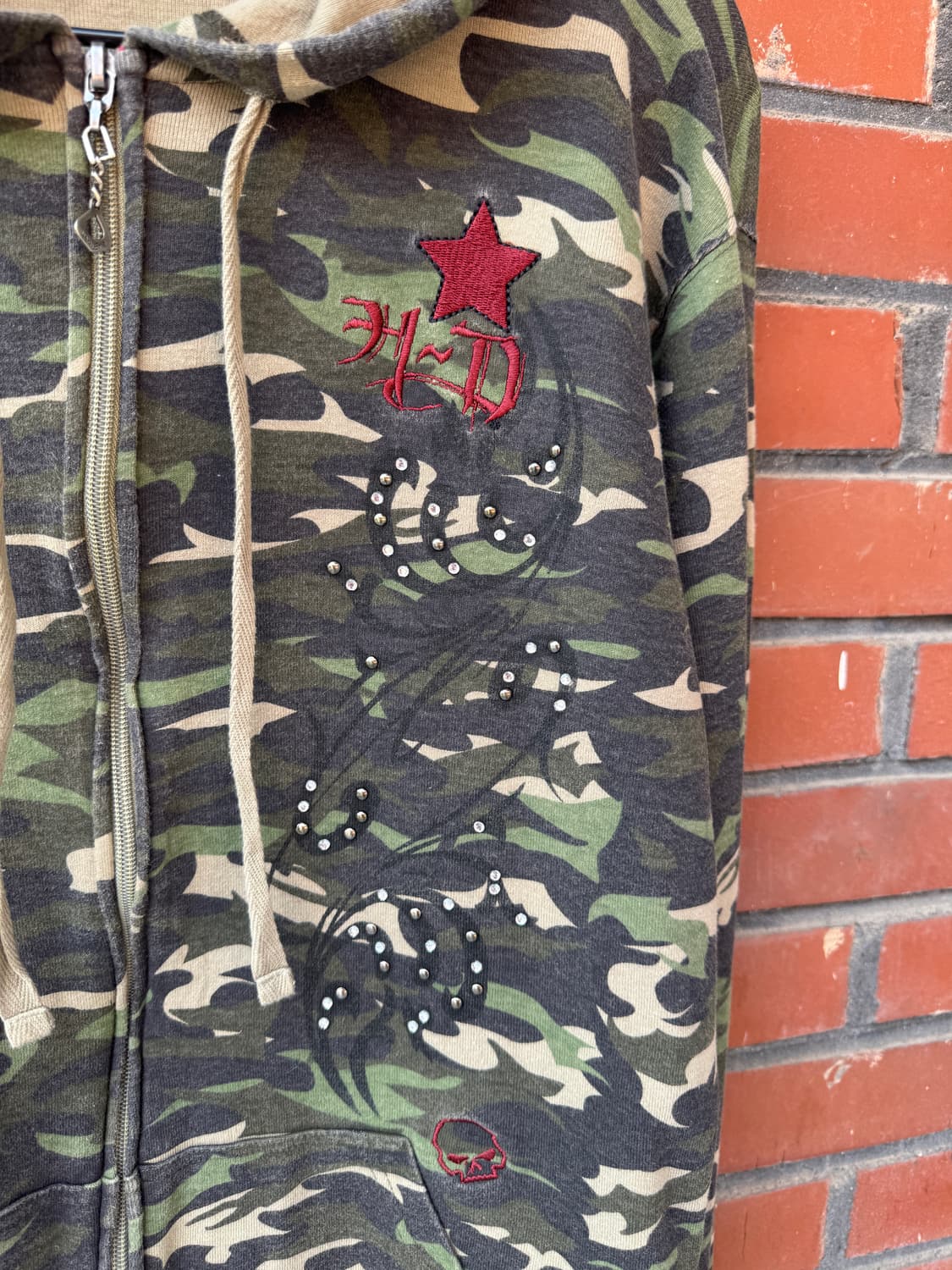 할리데이비슨 카모 스터드 후드집업 상품이미지4