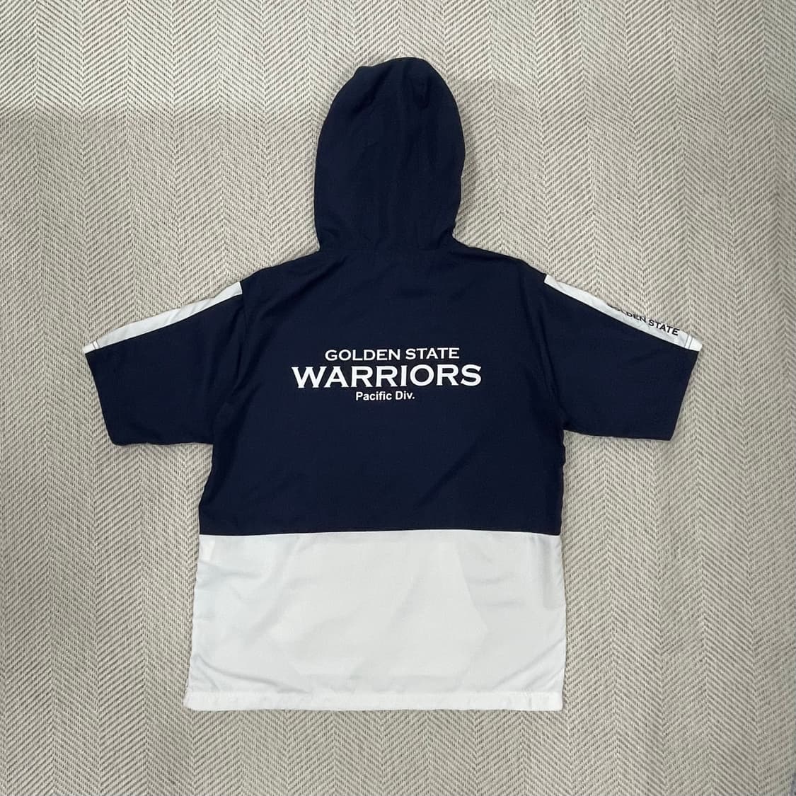 NBA 골든스테이트 워리어스 반팔 후드티 XL 네이비 상품이미지2
