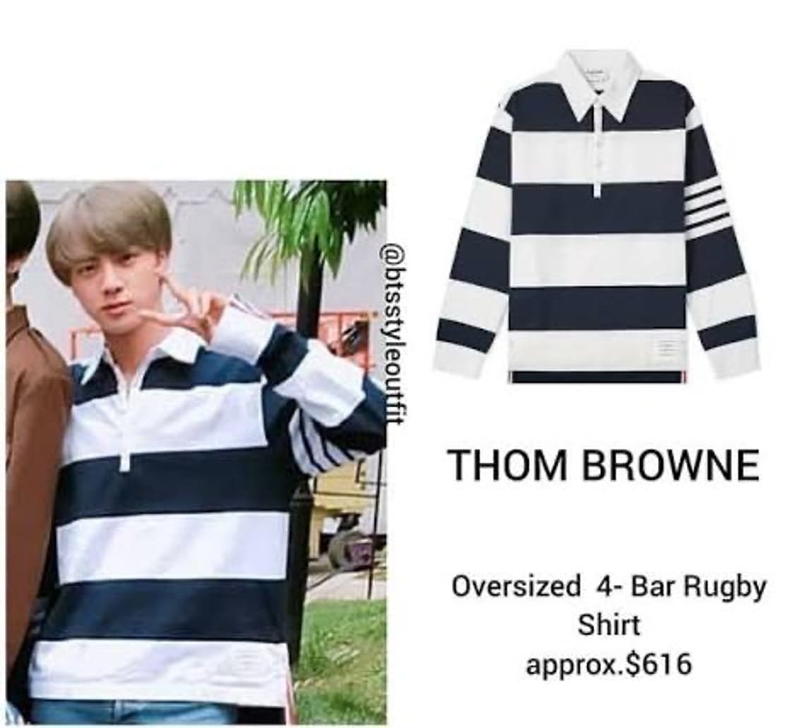 [4]톰브라운 사선완장 럭비 스트라이프 셔츠 상품이미지2