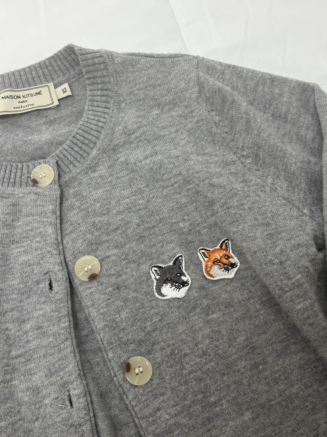 메종키츠네 더블 폭스 헤드 가디건 xs 상품이미지3