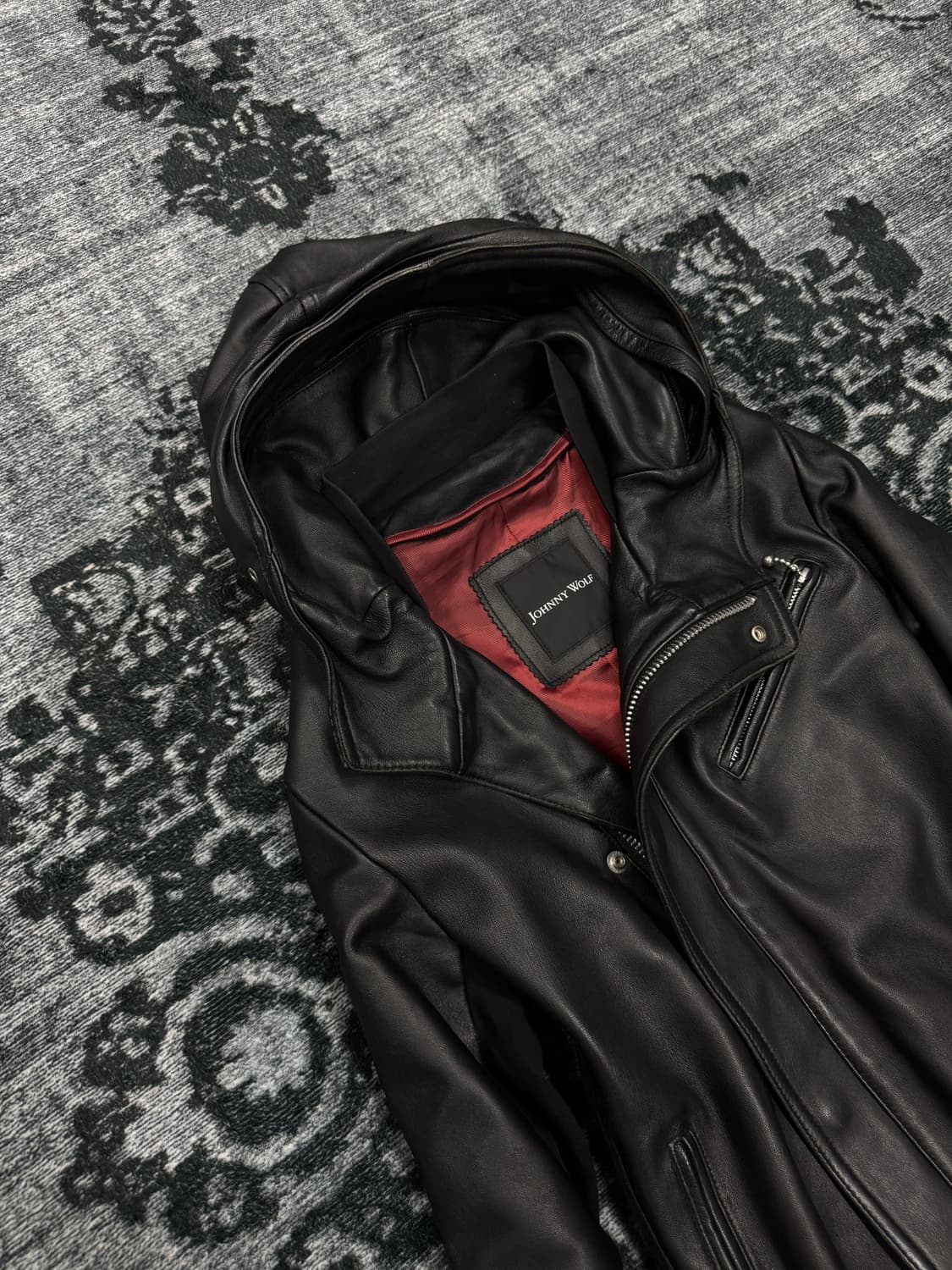 Johnny wolf 00s archive bono hood leathe 상품이미지2