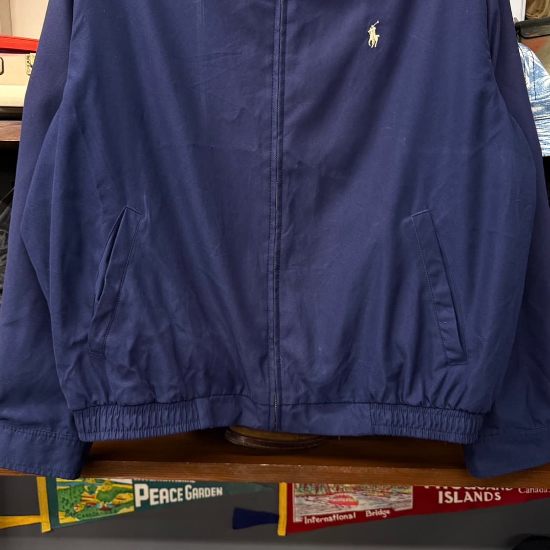 90s 폴로 랄프로렌 체크 라이닝 스윙탑 자켓 블루종 컨트리 N648 상품이미지6
