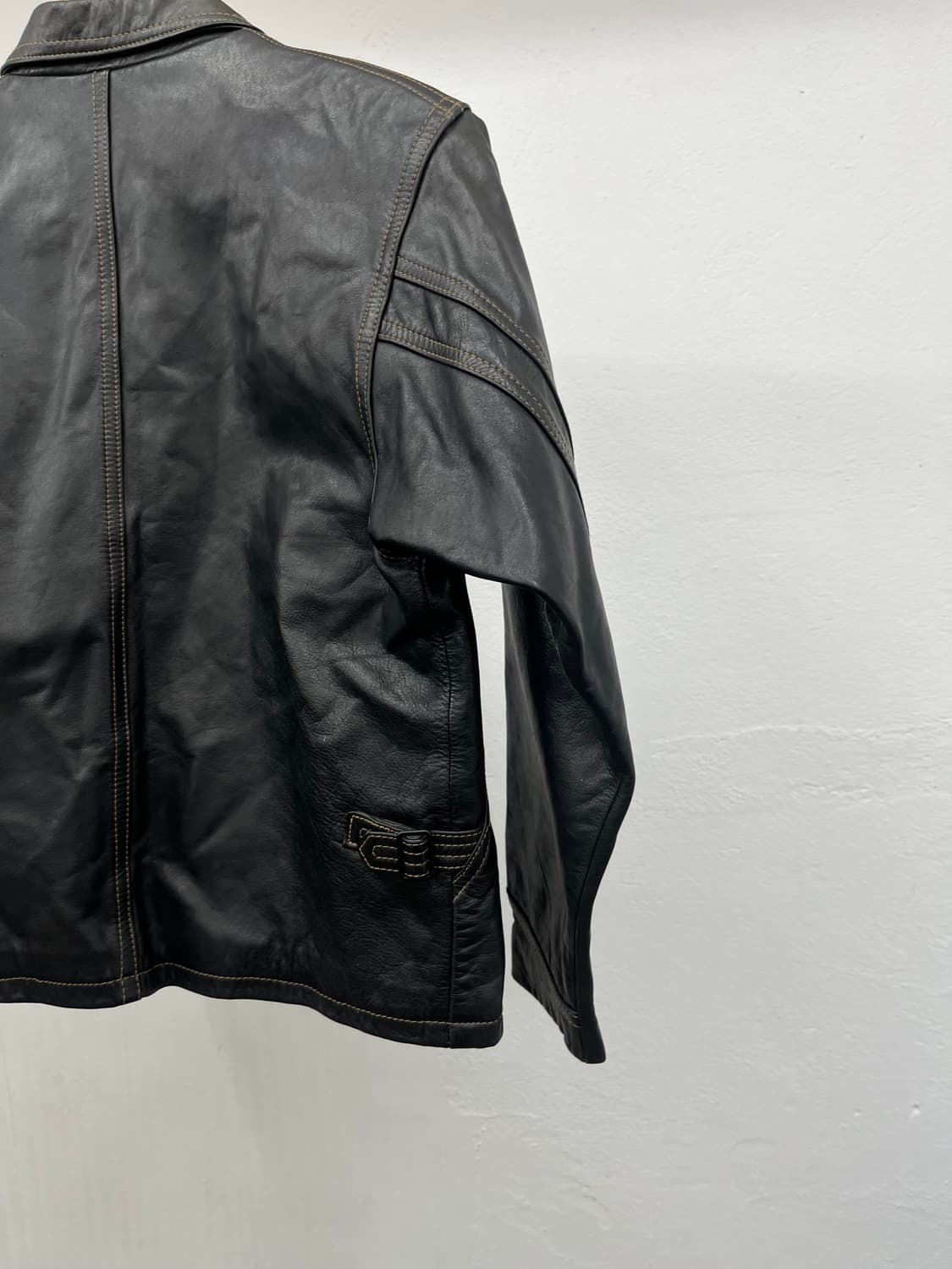 S) ITALY  GIORGIO ARMARNI LEATHER JACKET 상품이미지5