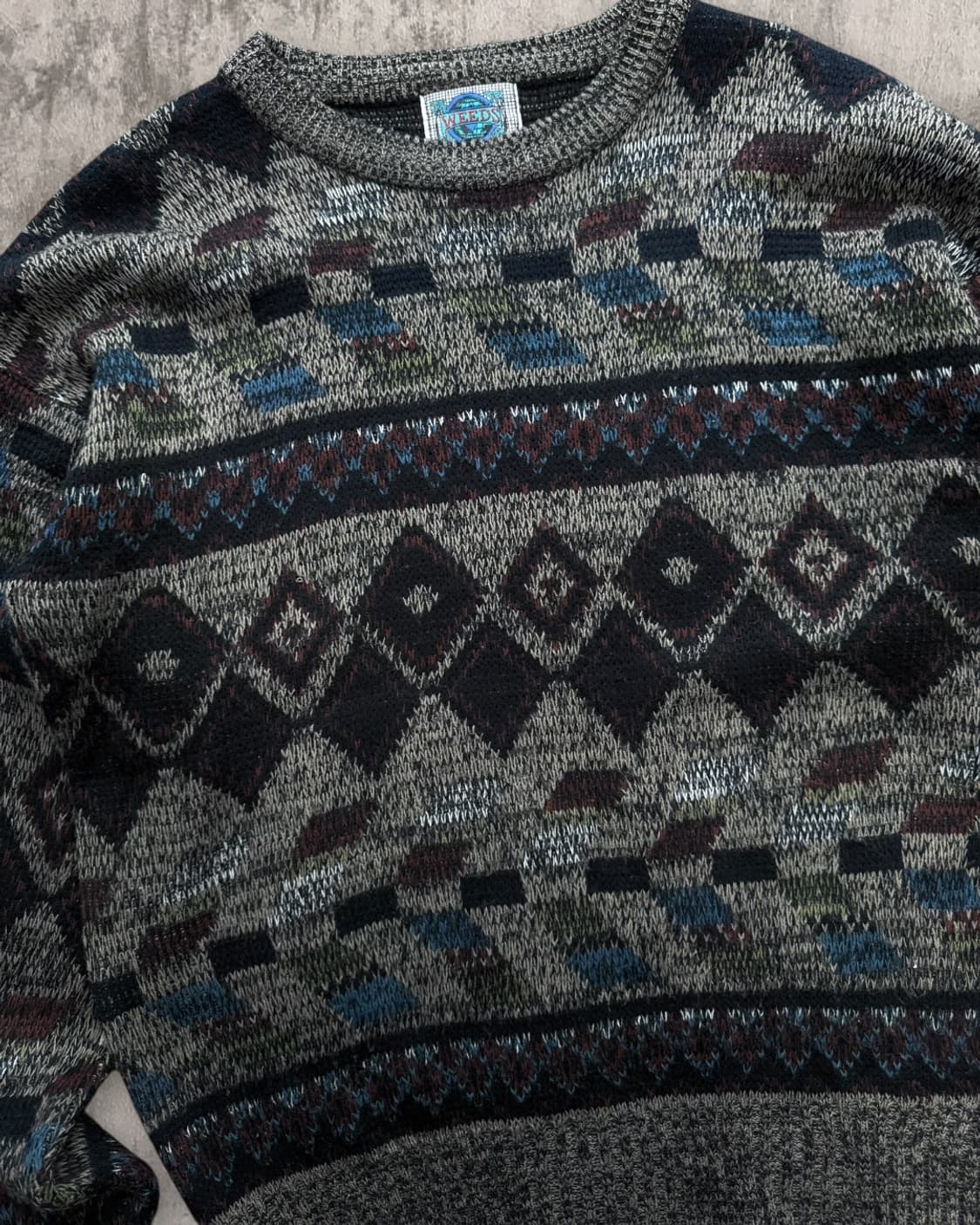 80-90s weeds 아즈텍 니트 상품이미지2