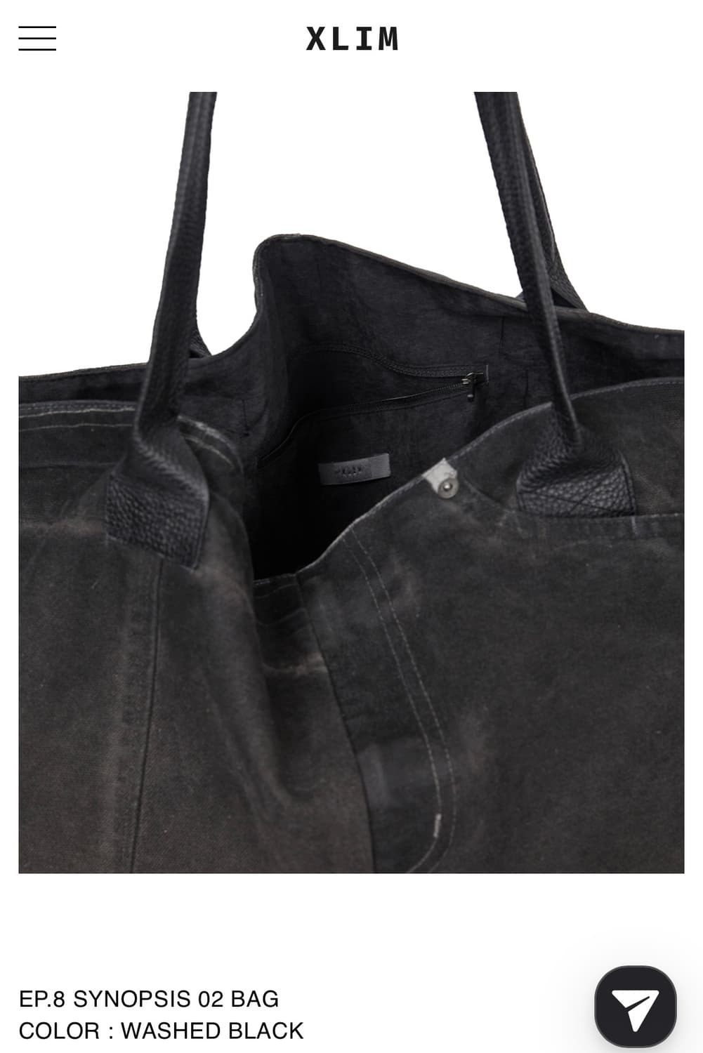 EP.8 SYNOPSIS 02 BAG WASHED BLACK 상품이미지7