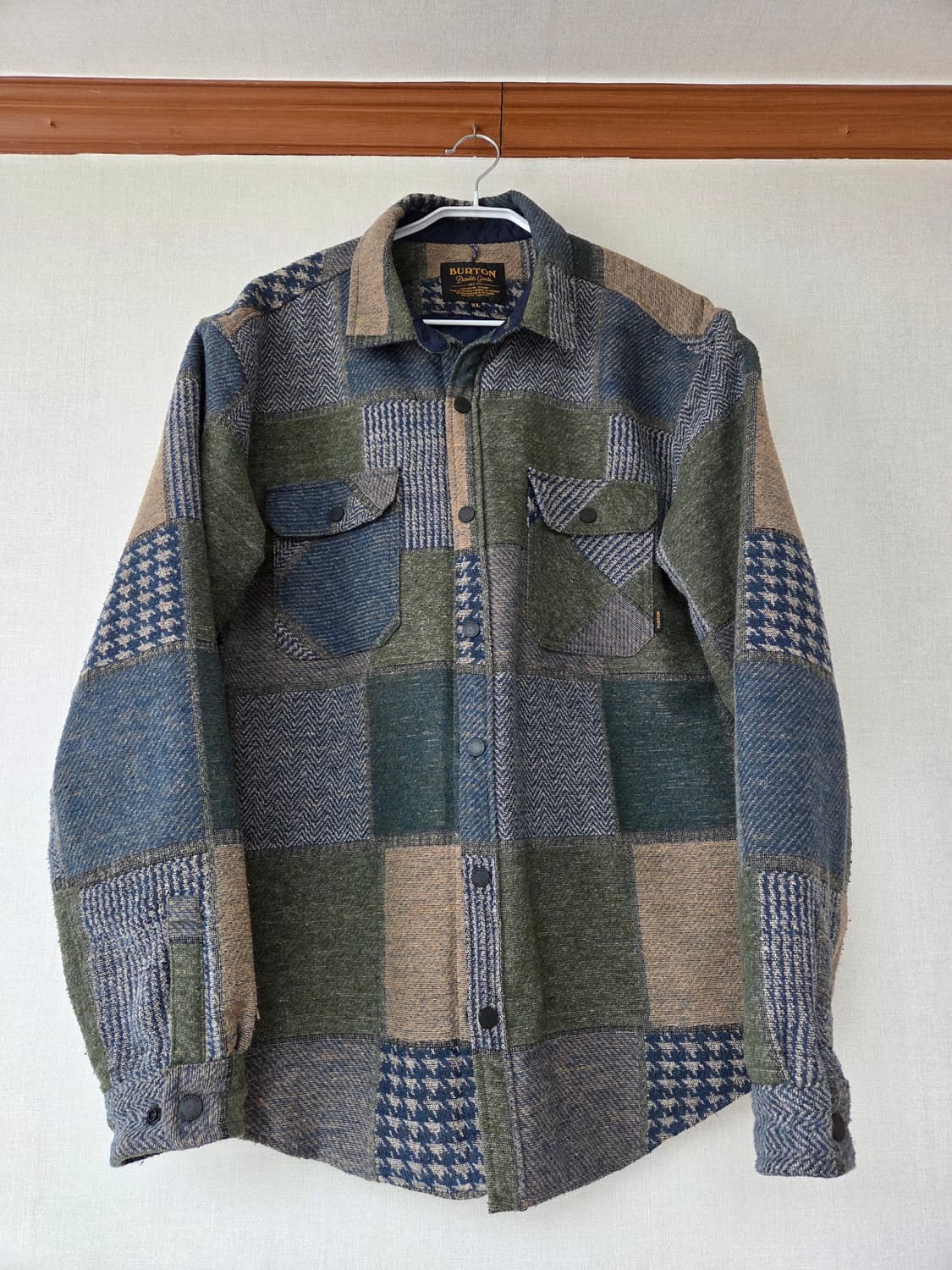 버튼 패치워크 자켓 XL 상품이미지1