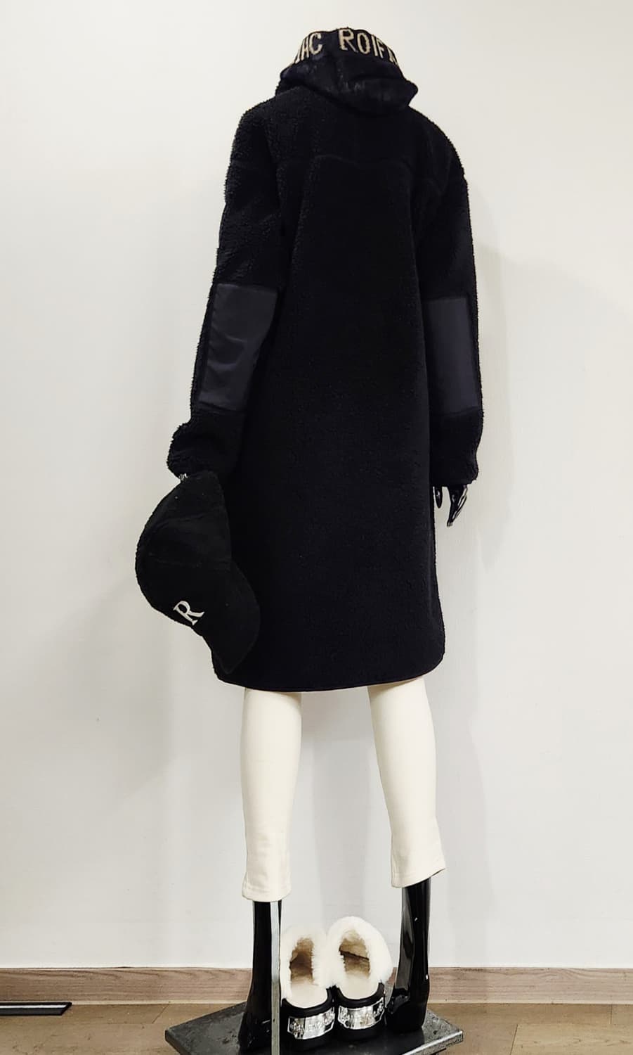 블랙 롱뽀글이  상품이미지5