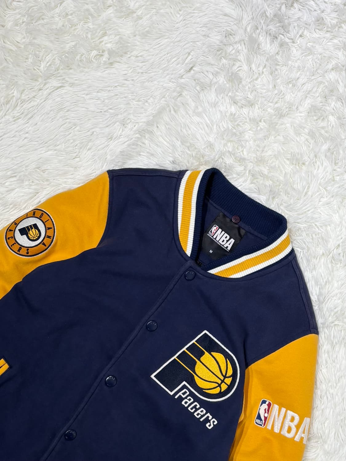 NBA 인디애나 페이서스 코튼 바시티자켓 상품이미지5