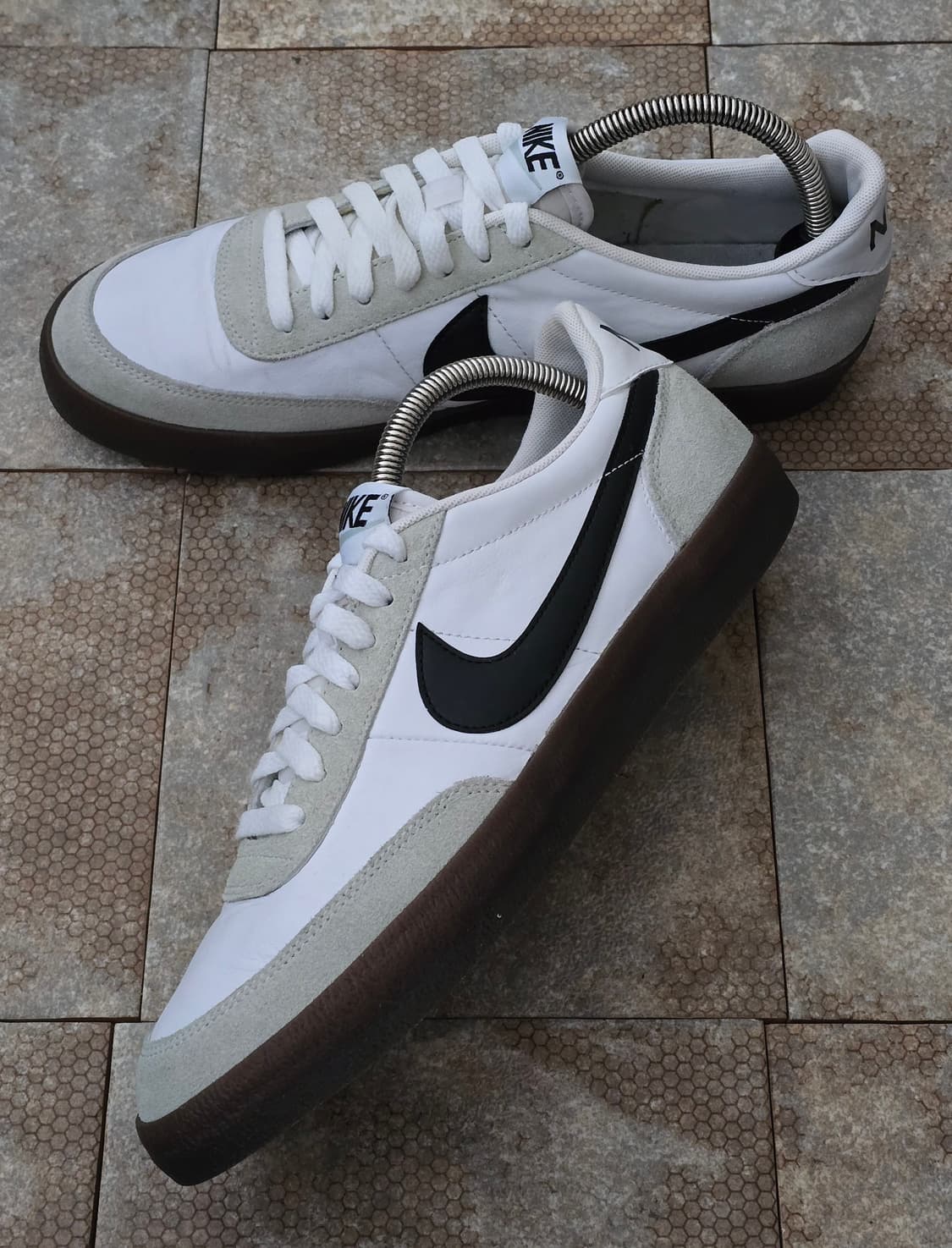 (280)나이키 킬샷 2 레더 화이트 검 상품이미지3