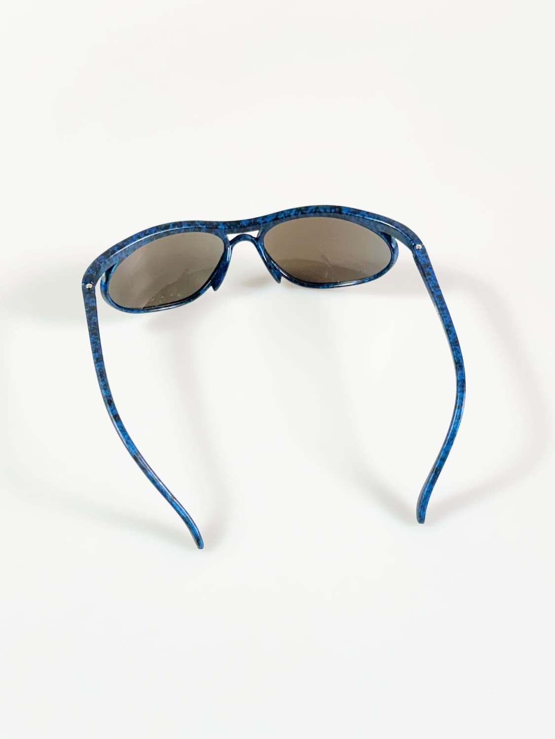 90s KANTLON 블루 마블 랩어라운드 빈티지 선글라스 상품이미지5