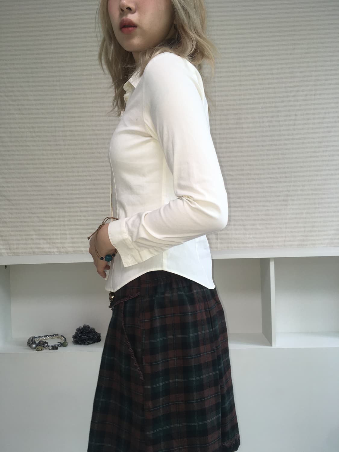 burberry london slim ivory shirt 상품이미지4