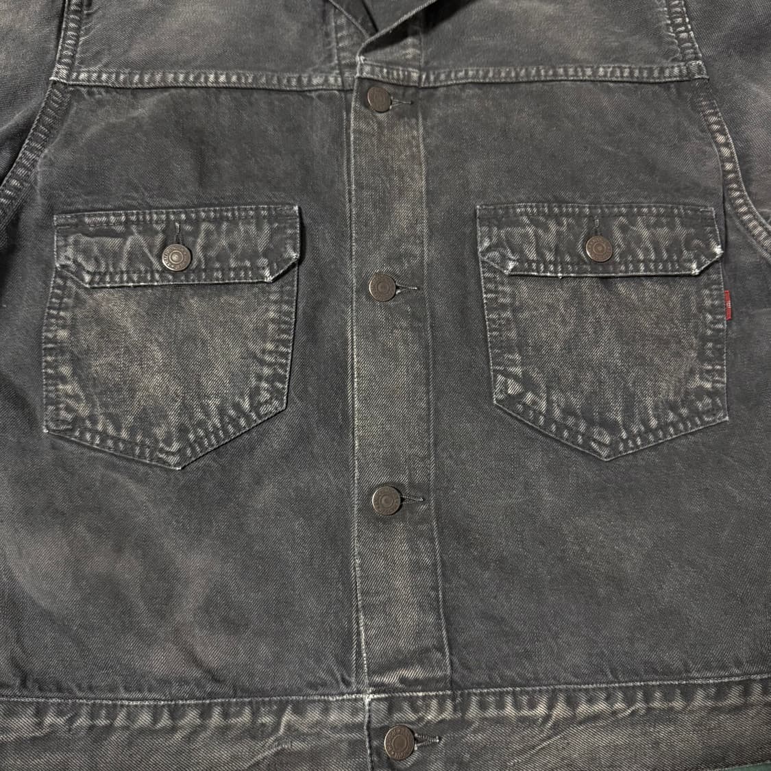 [2]아나크로놈 SULFUR DYE 서퍼 다잉 가공 type2 트러커 자 상품이미지9