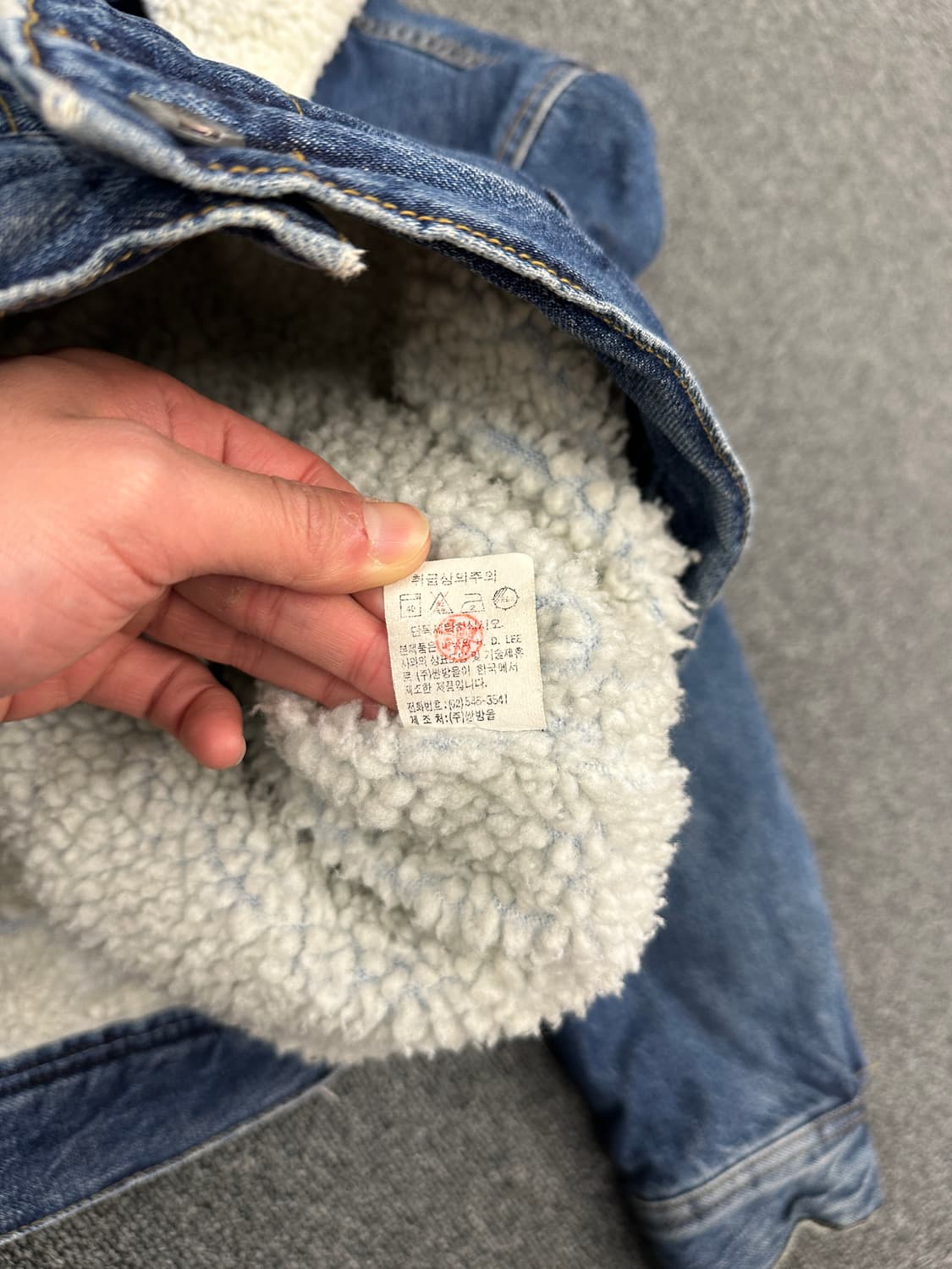 95) LEE 셰르파 트러커 크롭 데님자켓 상품이미지7