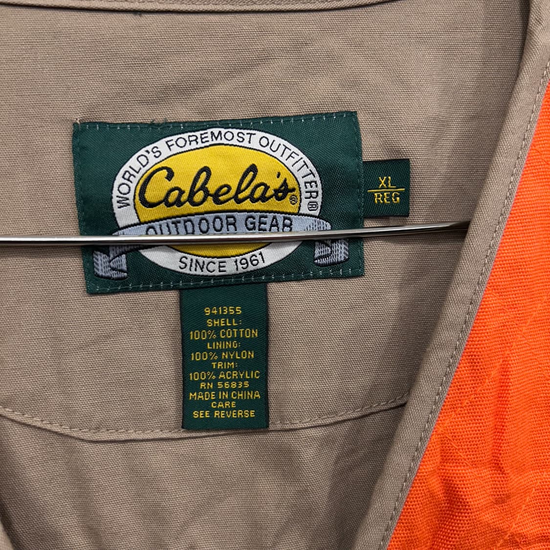 카벨라스 미국빈티지 캔버스 워크 베스트 상품이미지3