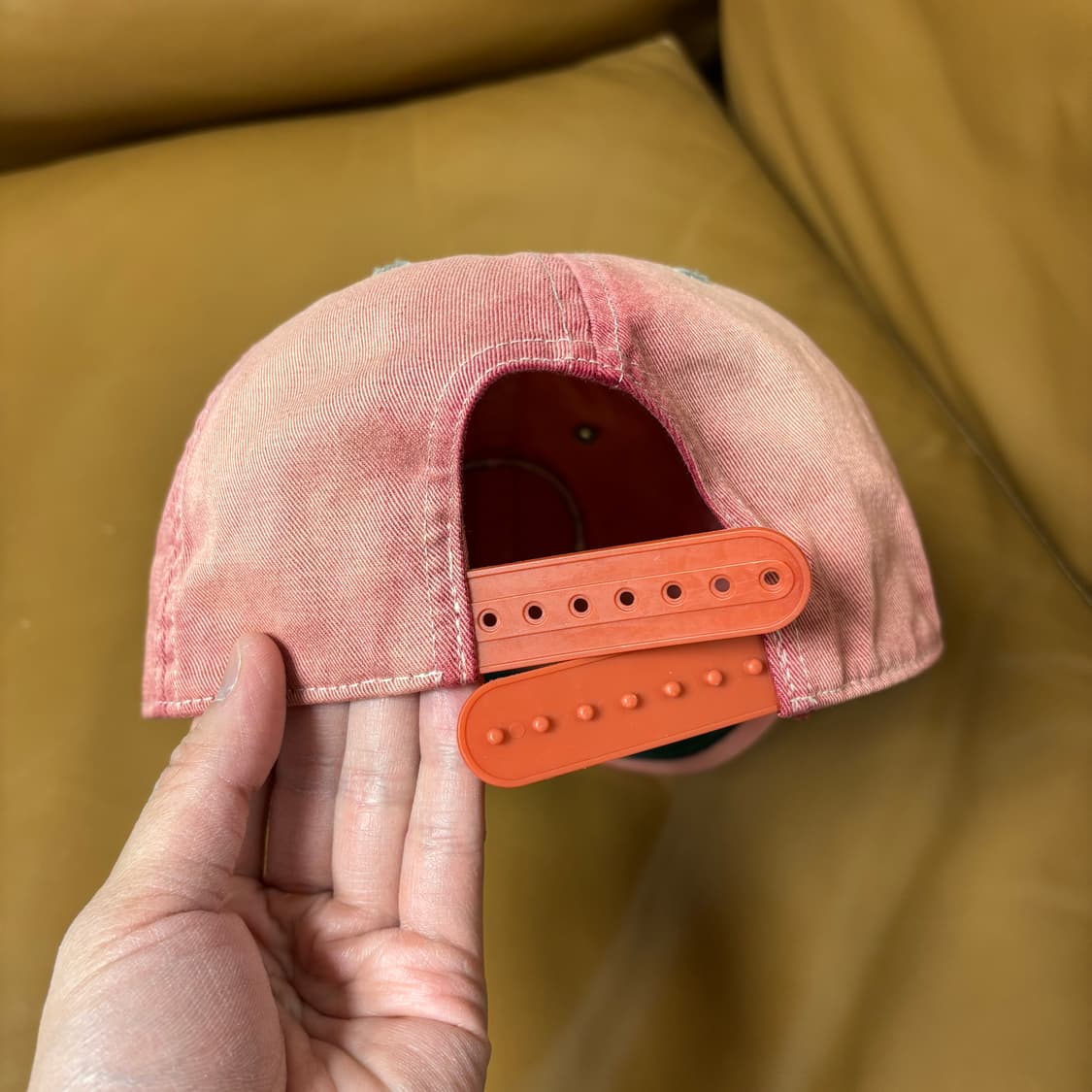 RRL 더블알엘 랄프로렌 폴로 윙로고 6패널 볼캡 모자 워시드 레드 상품이미지7