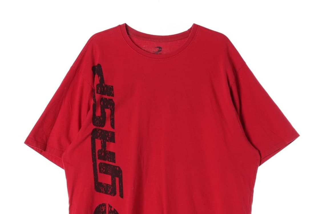 GASP 빅로고 그래픽 반팔 티셔츠 레드 L 상품이미지3