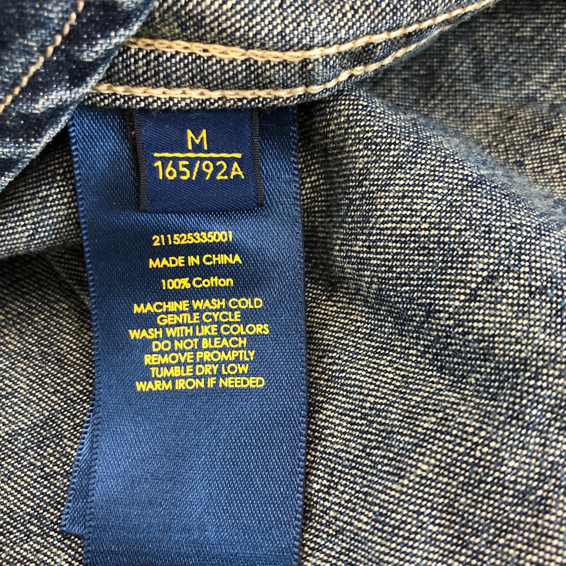 폴로 랄프로렌 웨스턴 데님셔츠 M 상품이미지6