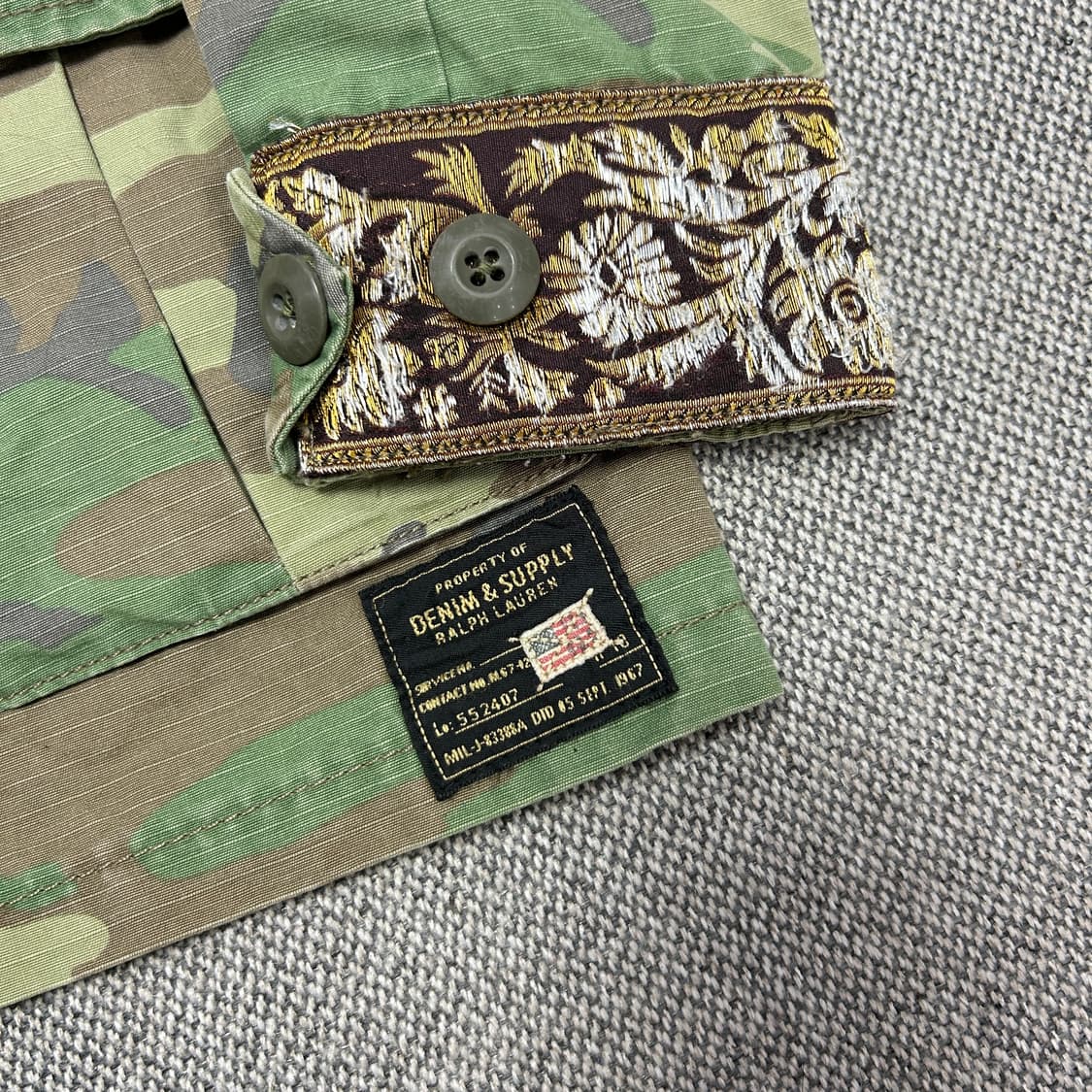 폴로 데님앤서플라이 밀리터리 카모 퍼티그자켓(XS) 상품이미지5