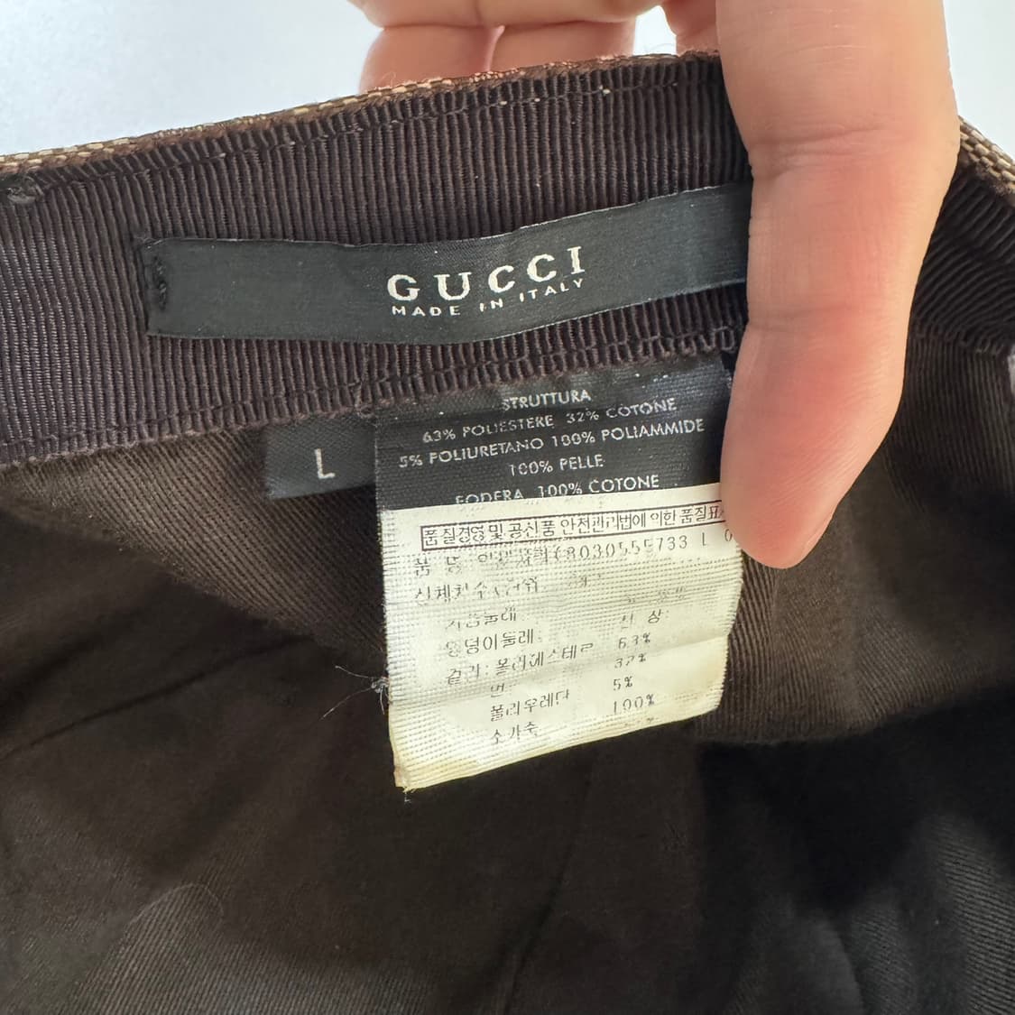 정품 구찌 GG로고 볼캡 상품이미지5