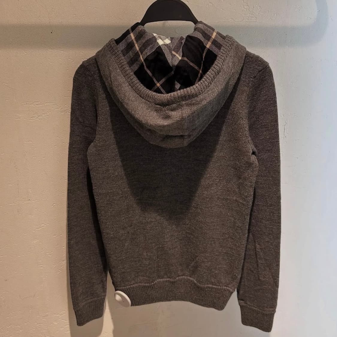 Burberry Charcoal Knit Zip-Up Hoodie 상품이미지9