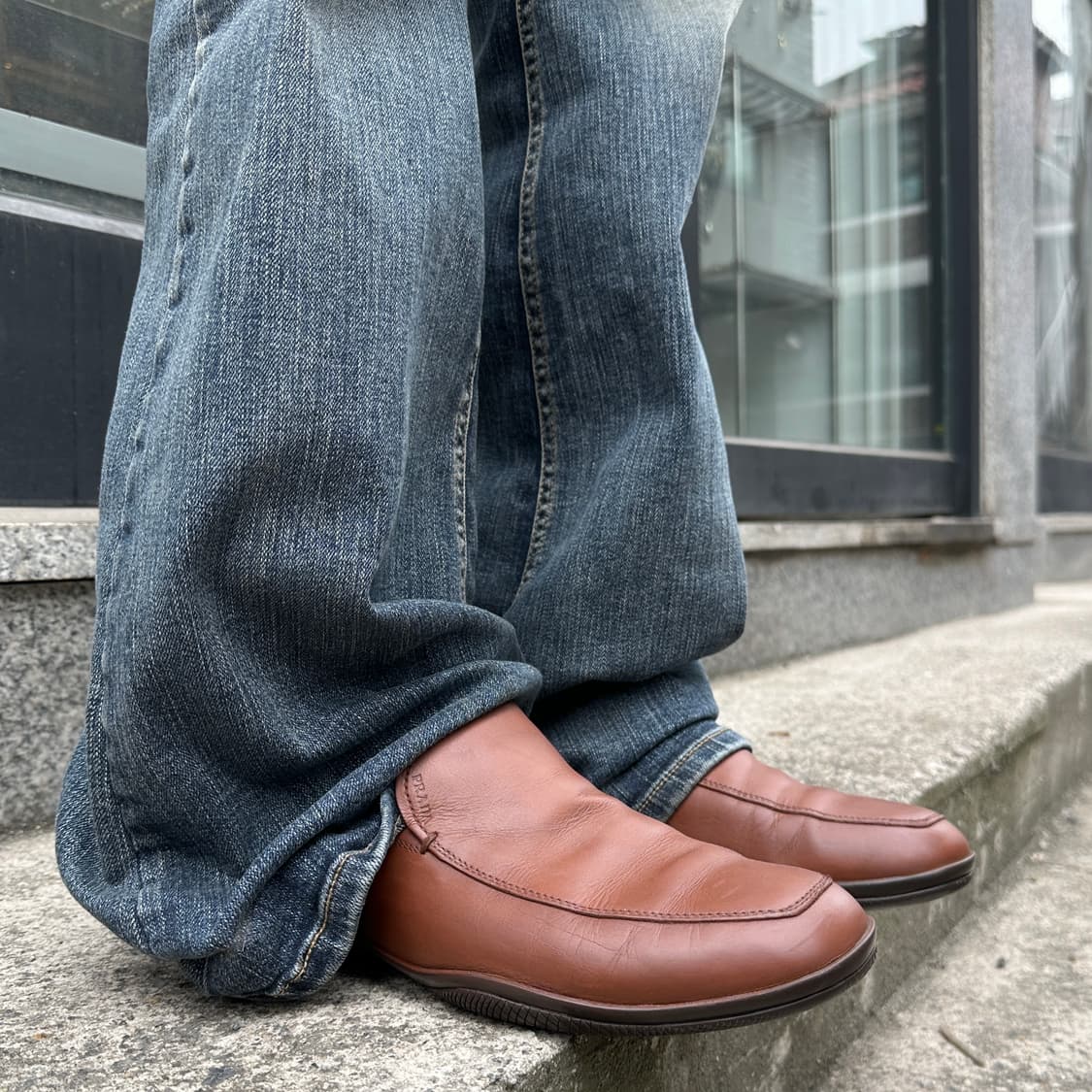 00s 브라운 프라다 스포츠 로퍼 상품이미지8