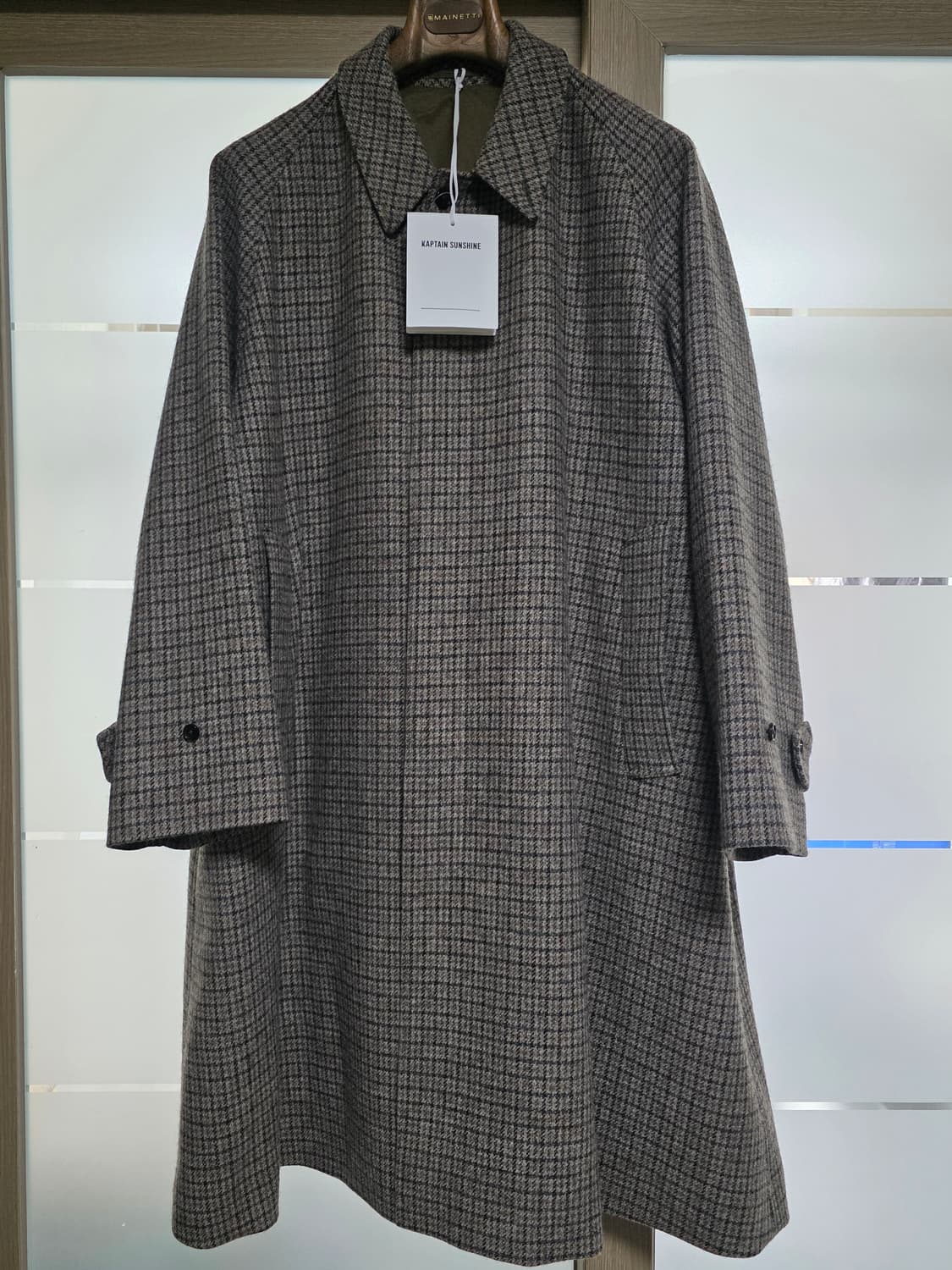 42size택포195만)23fw캡틴선샤인 워커코트 건클럽체크 로밧트위드 상품이미지1