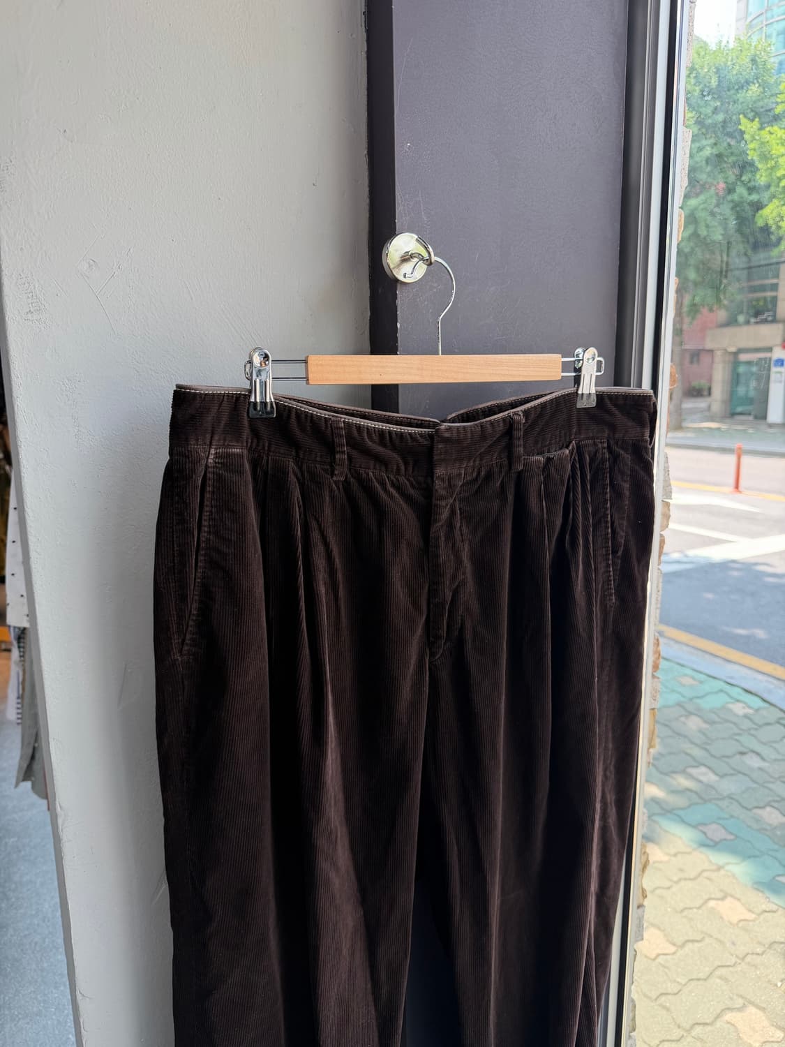 36/ 에르메스 코듀로이 투턱 클래식 팬츠 상품이미지4