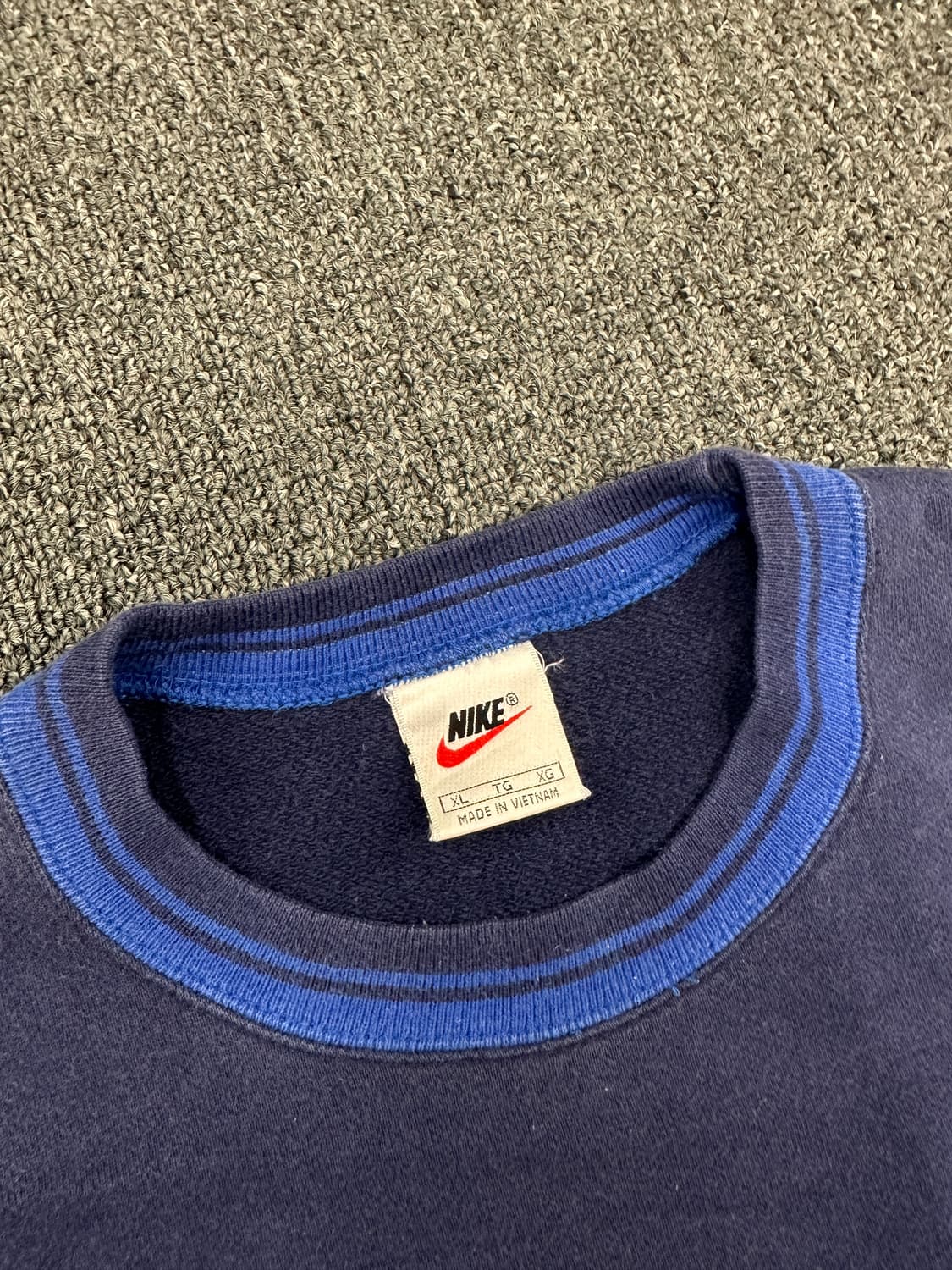 XL) 90s 나이키 올드스쿨 스우시 로고 스웻 맨투맨 상품이미지4