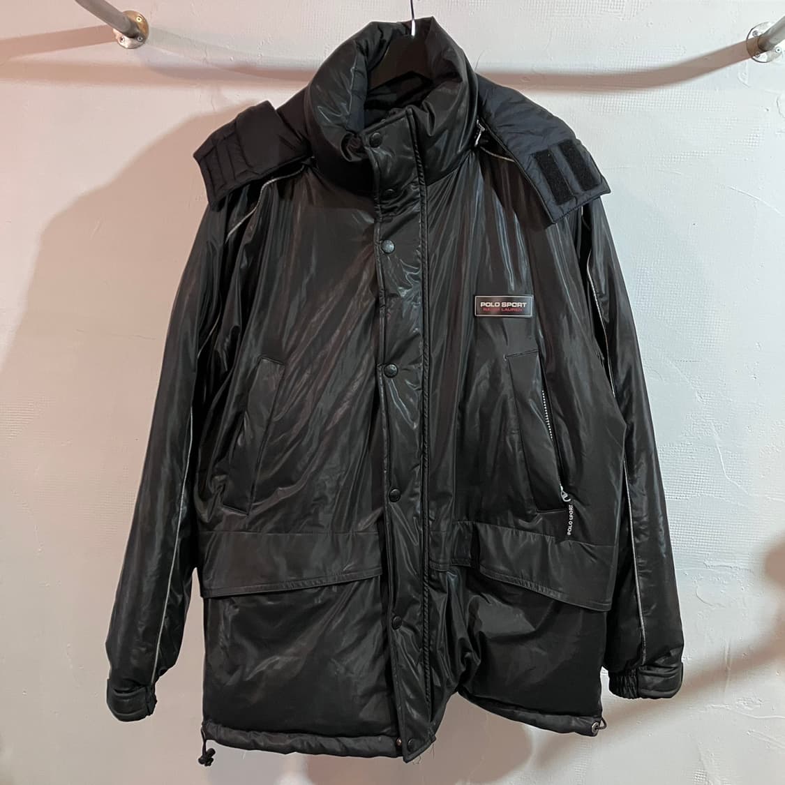 폴로 스포츠 글로시 코팅 패딩자켓 상품이미지2