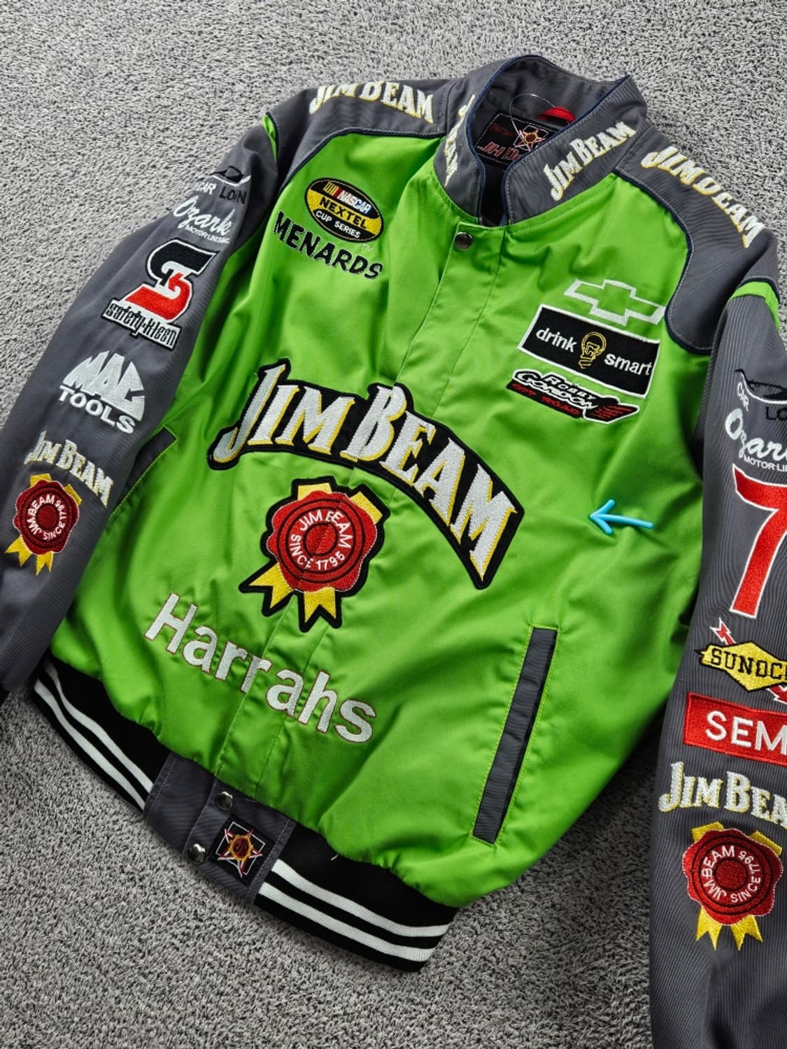 JH 리메이크 나스카 짐빔 레이싱 자켓 ( L ) / 11223 상품이미지6