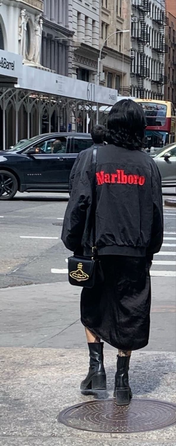 90s 말보로 리버시블 봄버 자켓 상품이미지3