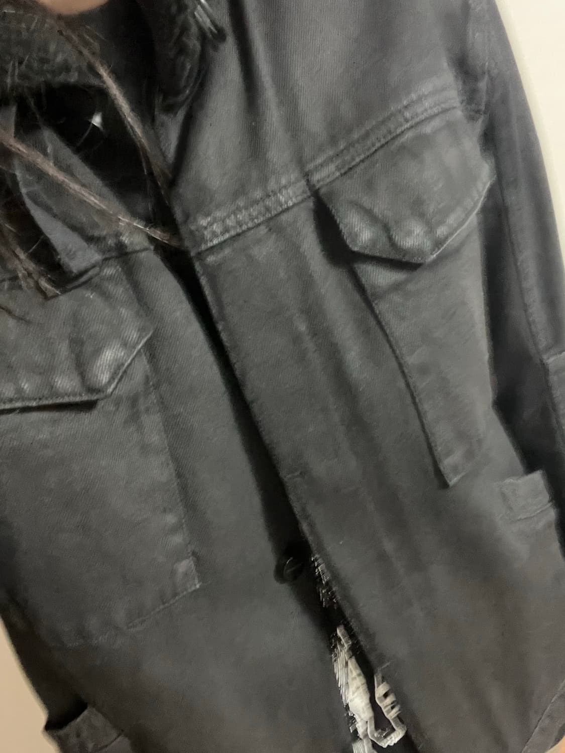 헬무트랭 왁스드 데님 자켓 상품이미지5