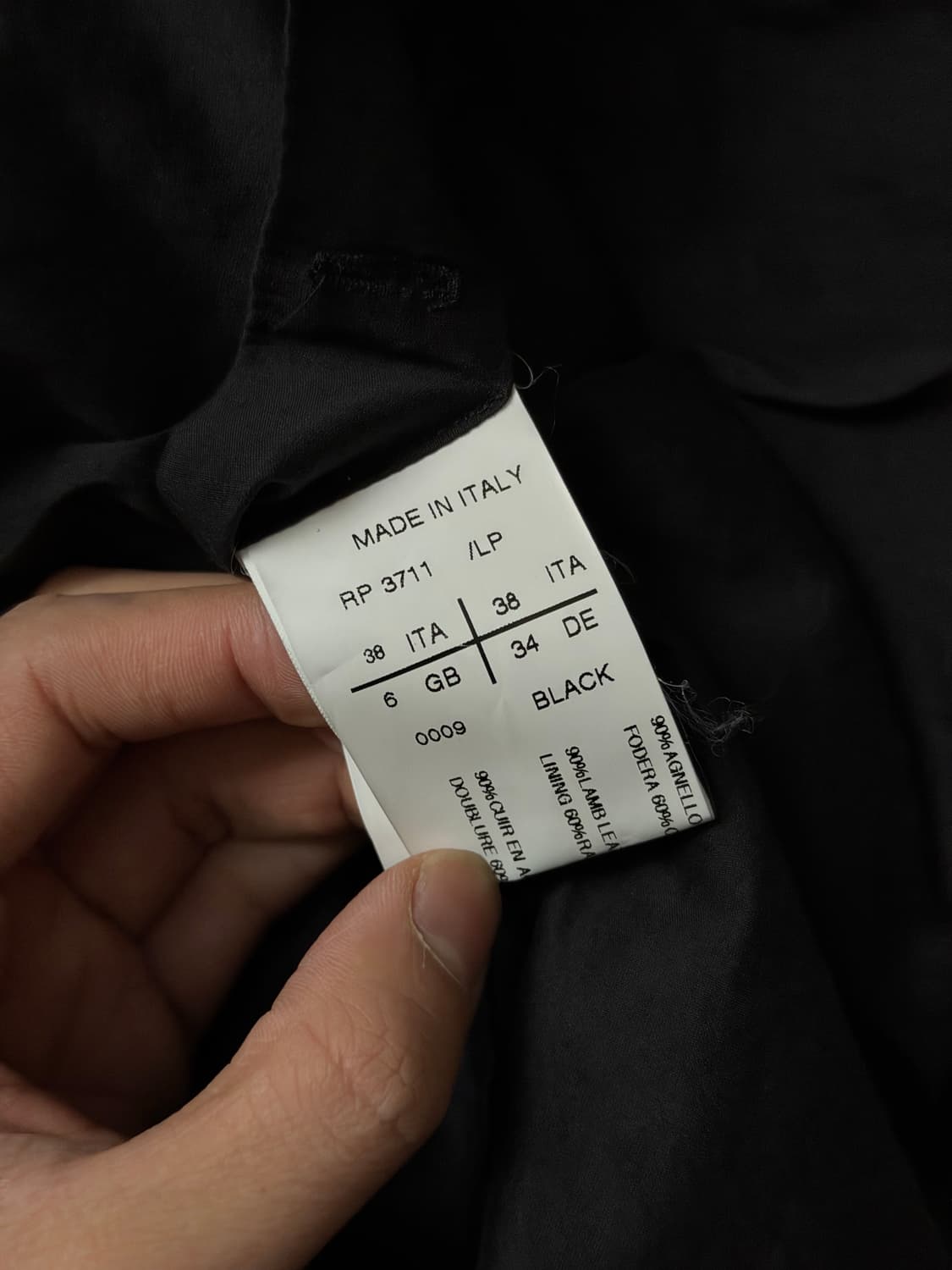 릭오웬스 램스킨 후드 레더자켓 상품이미지8