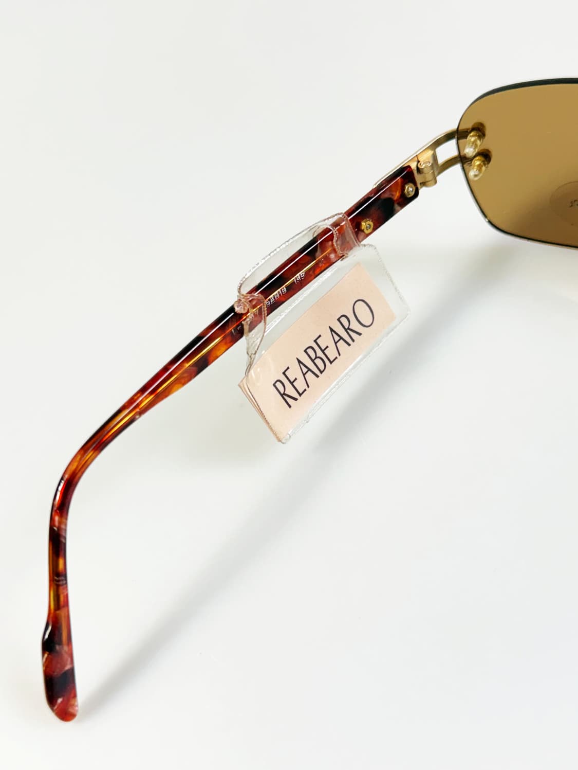 REABEARO 무테 스퀘어 메탈 프레임 빈티지 틴트 선글라스 상품이미지8