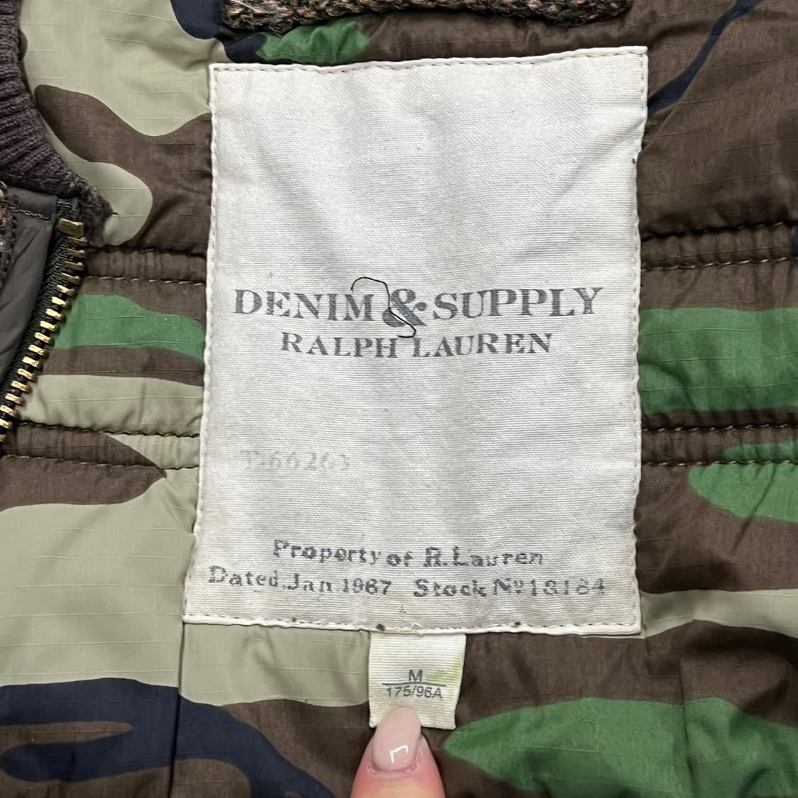 [정품/M] 데님 앤 서플라이 랄프 로렌 트위드 베스트 b10 상품이미지6