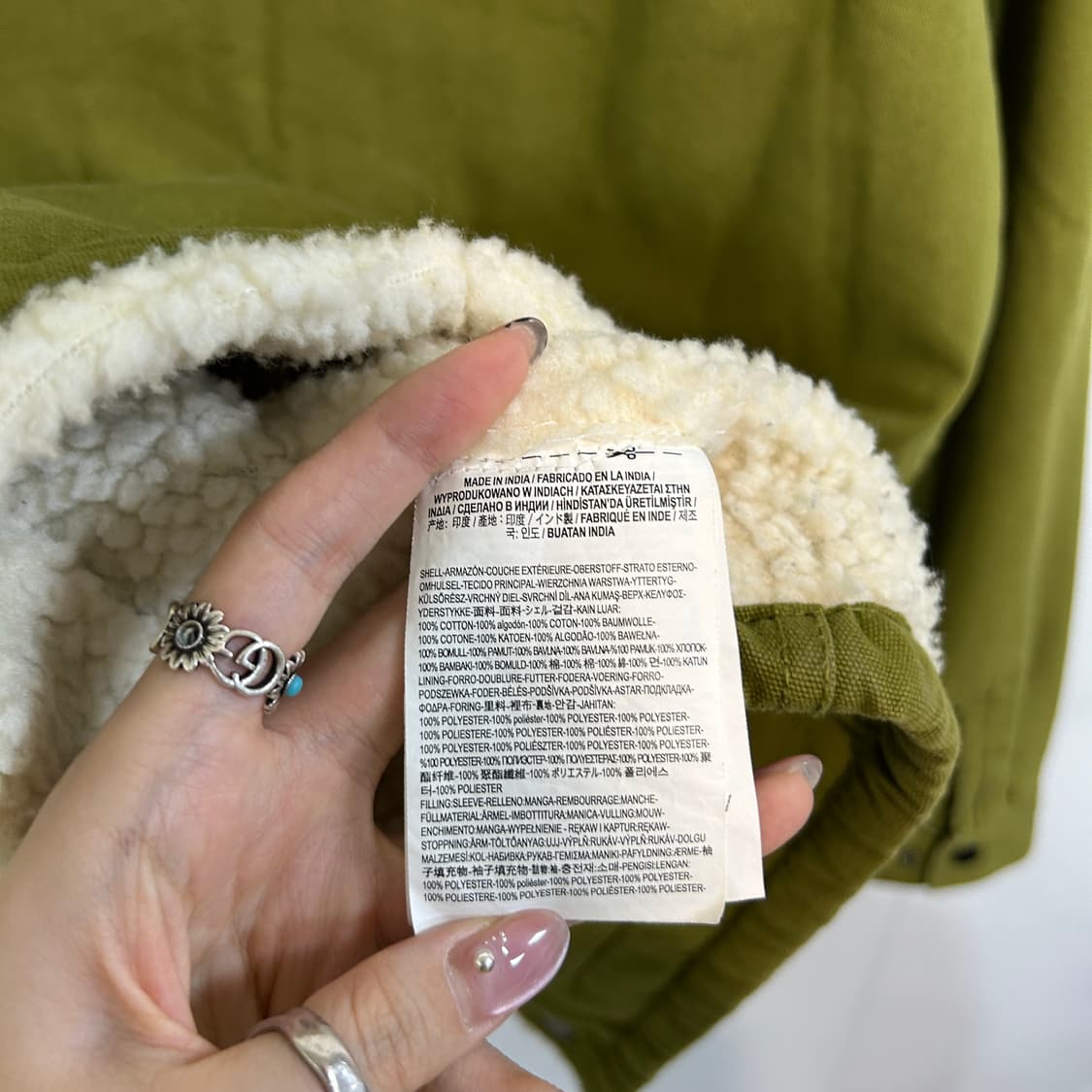 반스 남성 드릴 초어 코트 셰르파 자켓 M 상품이미지4