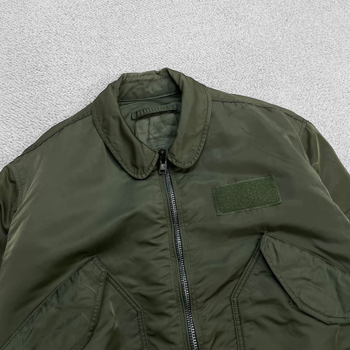 알파인더스트리 90s CWU-45p 플라이트 자켓 카키 상품이미지2