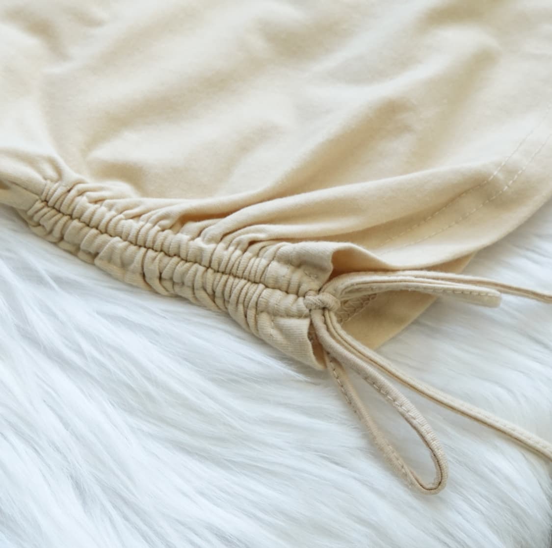 y2k 큐빅 프린팅 사이드 셔링 나시 1887 상품이미지7