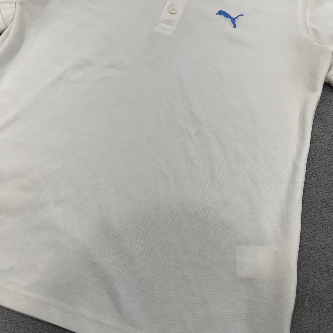 M 푸마 화이트 반팔 카라티 상품이미지3