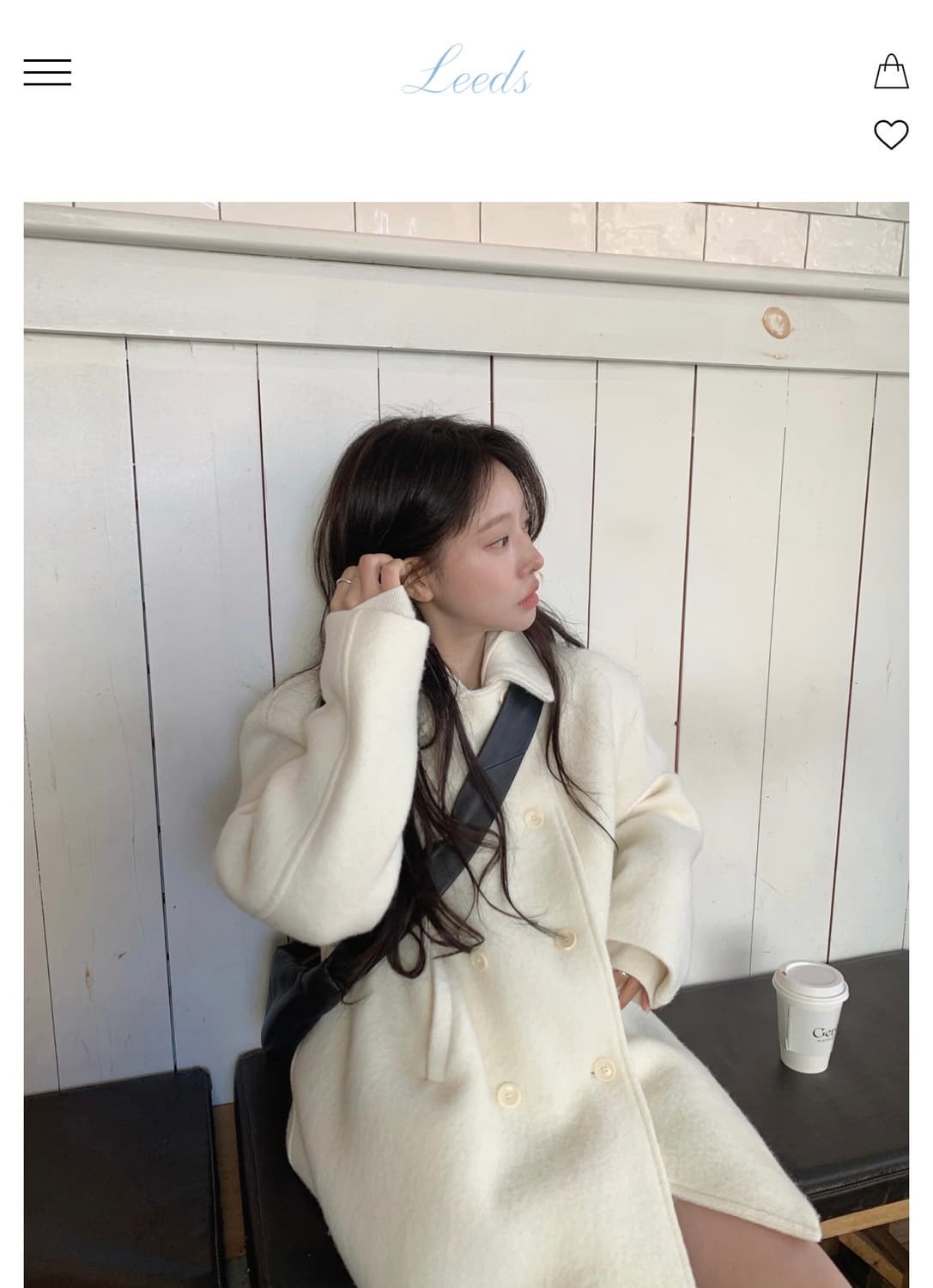 리즈 더위시 클로티 알파카 코트 아이보리 상품이미지2