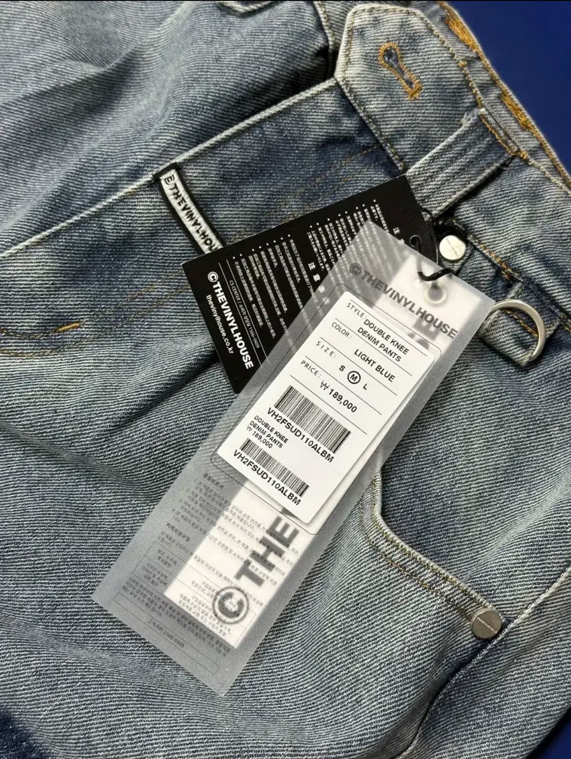 더바이닐하우스 데님 DOUBLE KNEE DENIM PANTS 상품이미지2