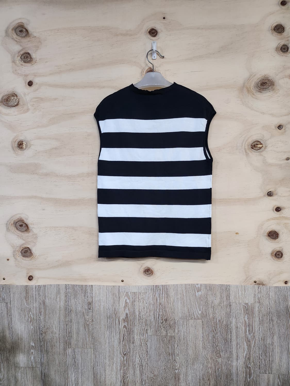 1117) 스트라이프 민소매 니트티 상품이미지2