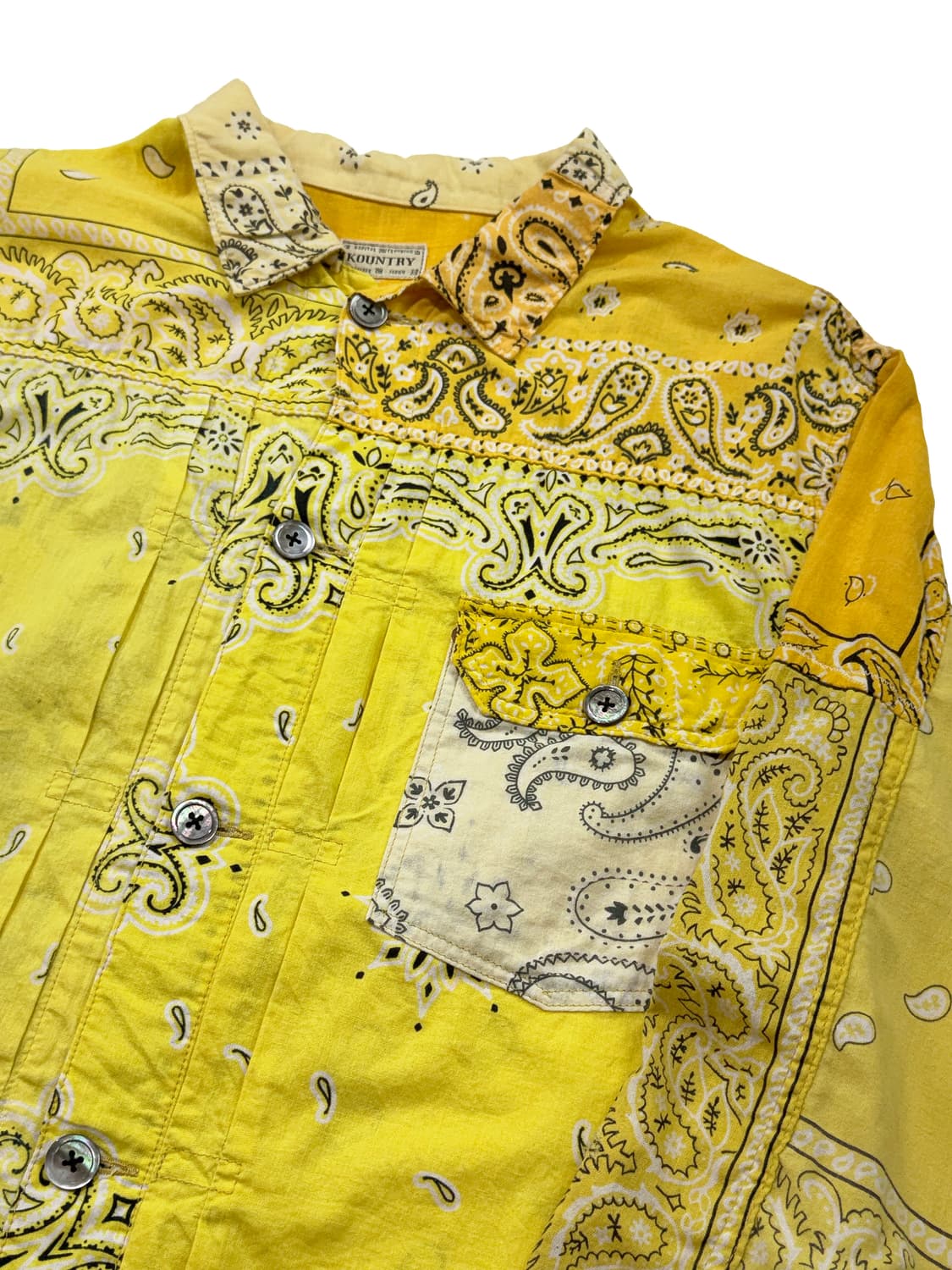 캐피탈 거즈 반다나 패치워크 자켓 옐로우 상품이미지2