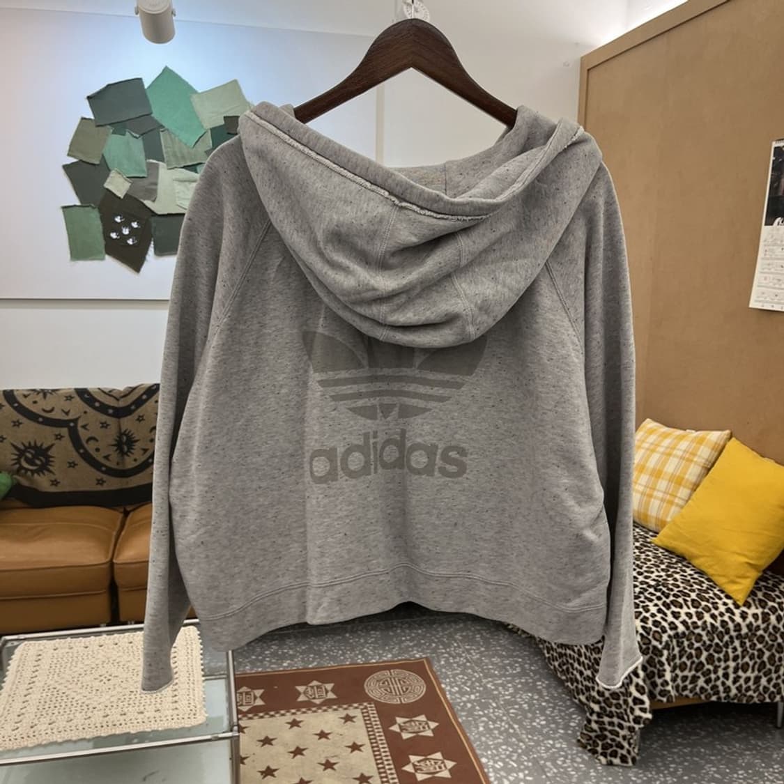 아디다스 빈티지 레트로 00s 아방핏 세미크롭 후드집업 95 C10148 상품이미지4