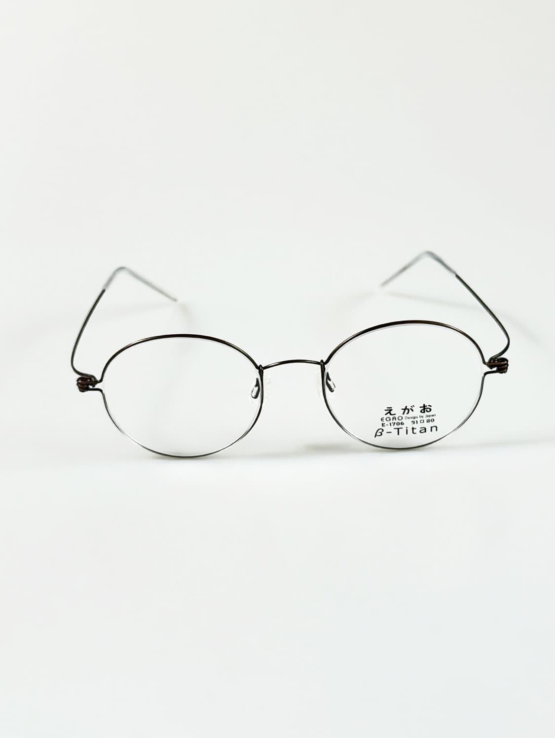Egao B-Titan 티타늄 슬림 라운드 빈티지 안경 상품이미지1