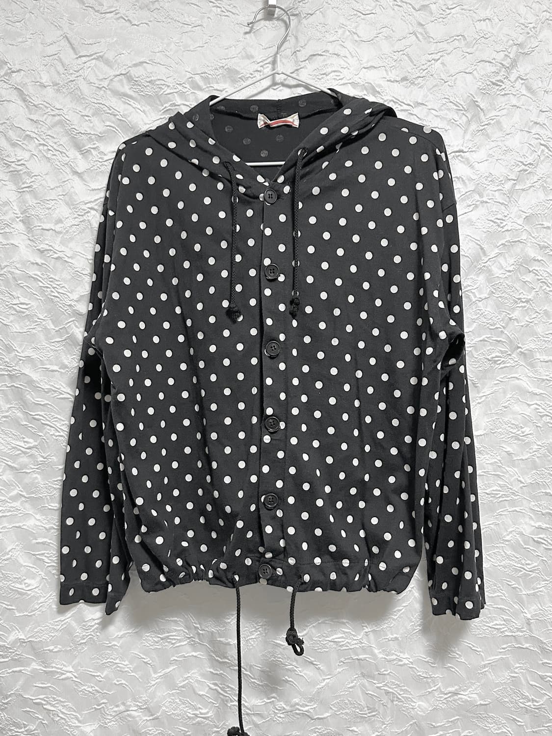 빈티지 니혼진 너드 도트 후드 코튼 자켓 상품이미지1